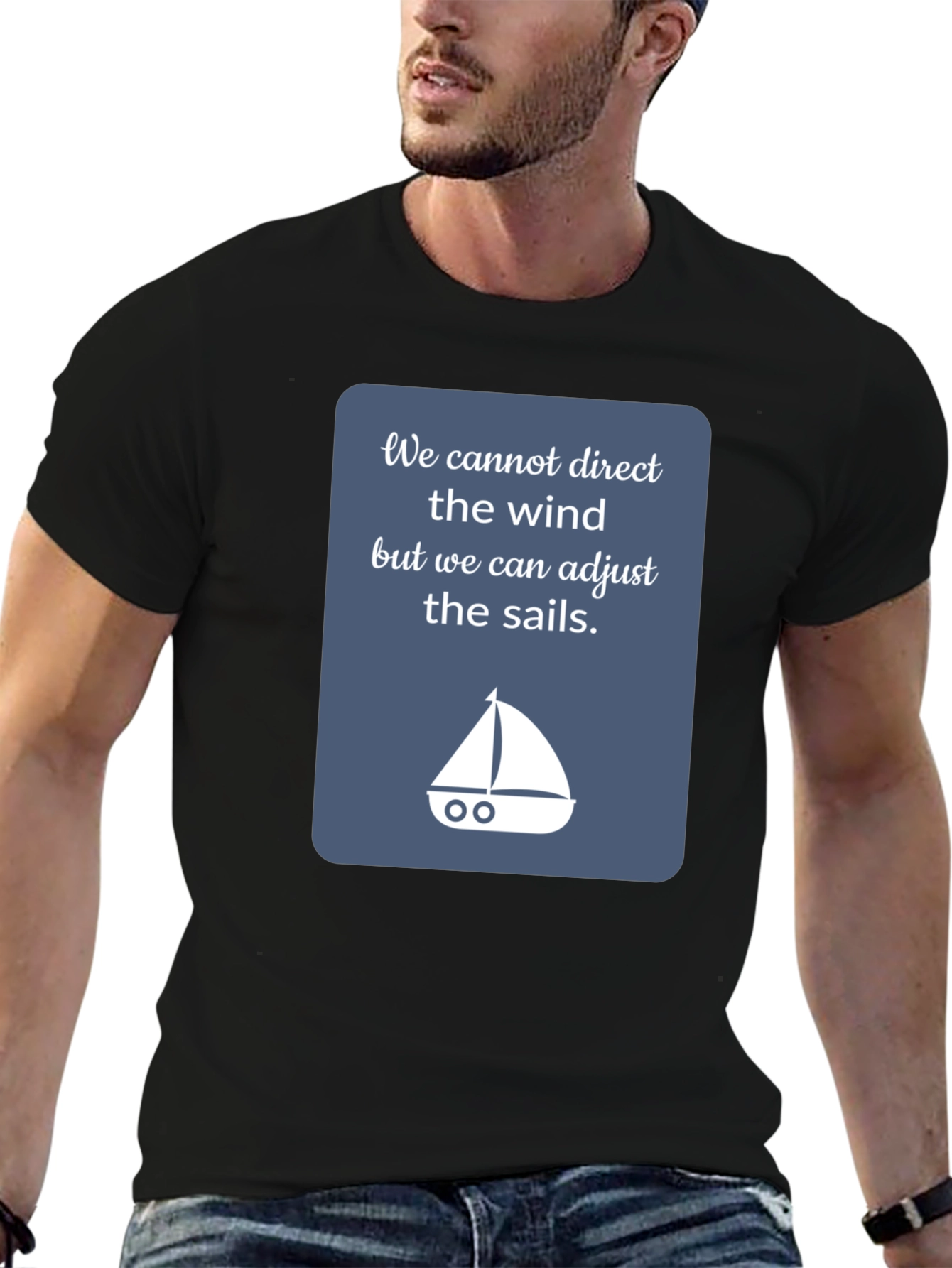 Inspirational Sailing T-Shirt - Adjust the Sails!