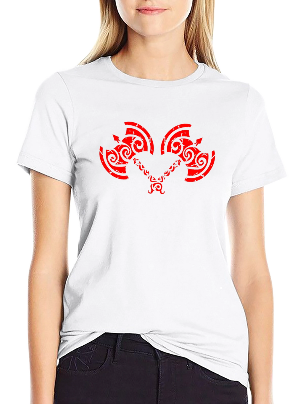 Axe Graphic Print Crew Neck T-Shirt