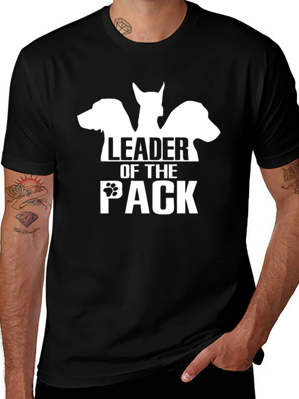 Leader of the Pack Dog Graphic T-Shirt