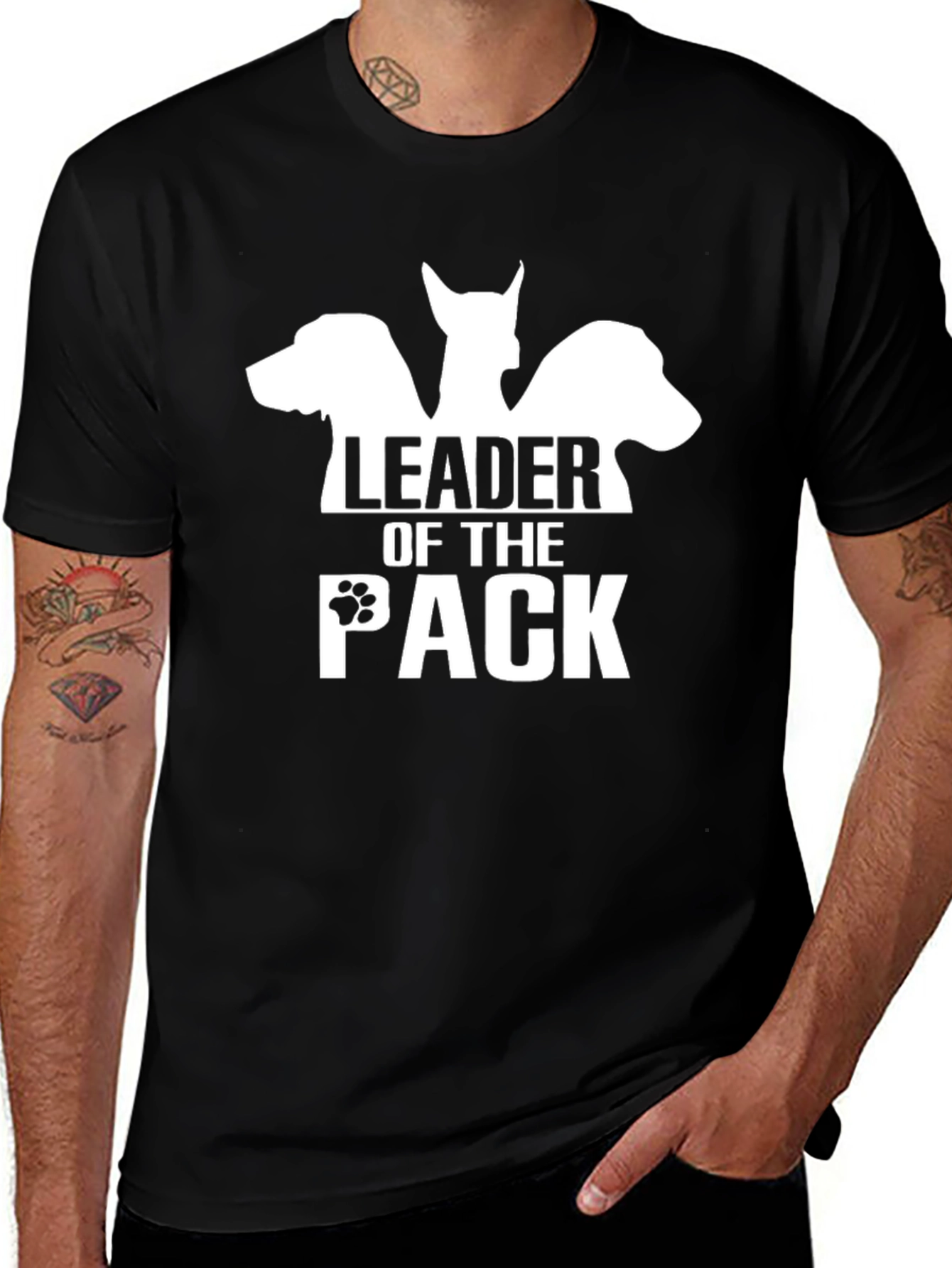 Leader of the Pack Dog Graphic T-Shirt