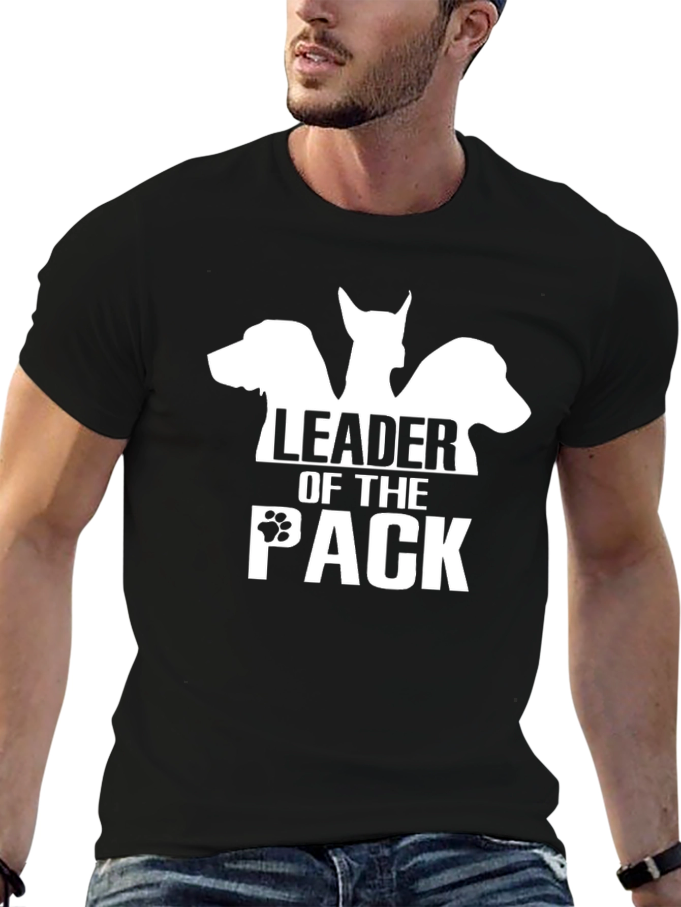 Leader of the Pack Dog Graphic T-Shirt