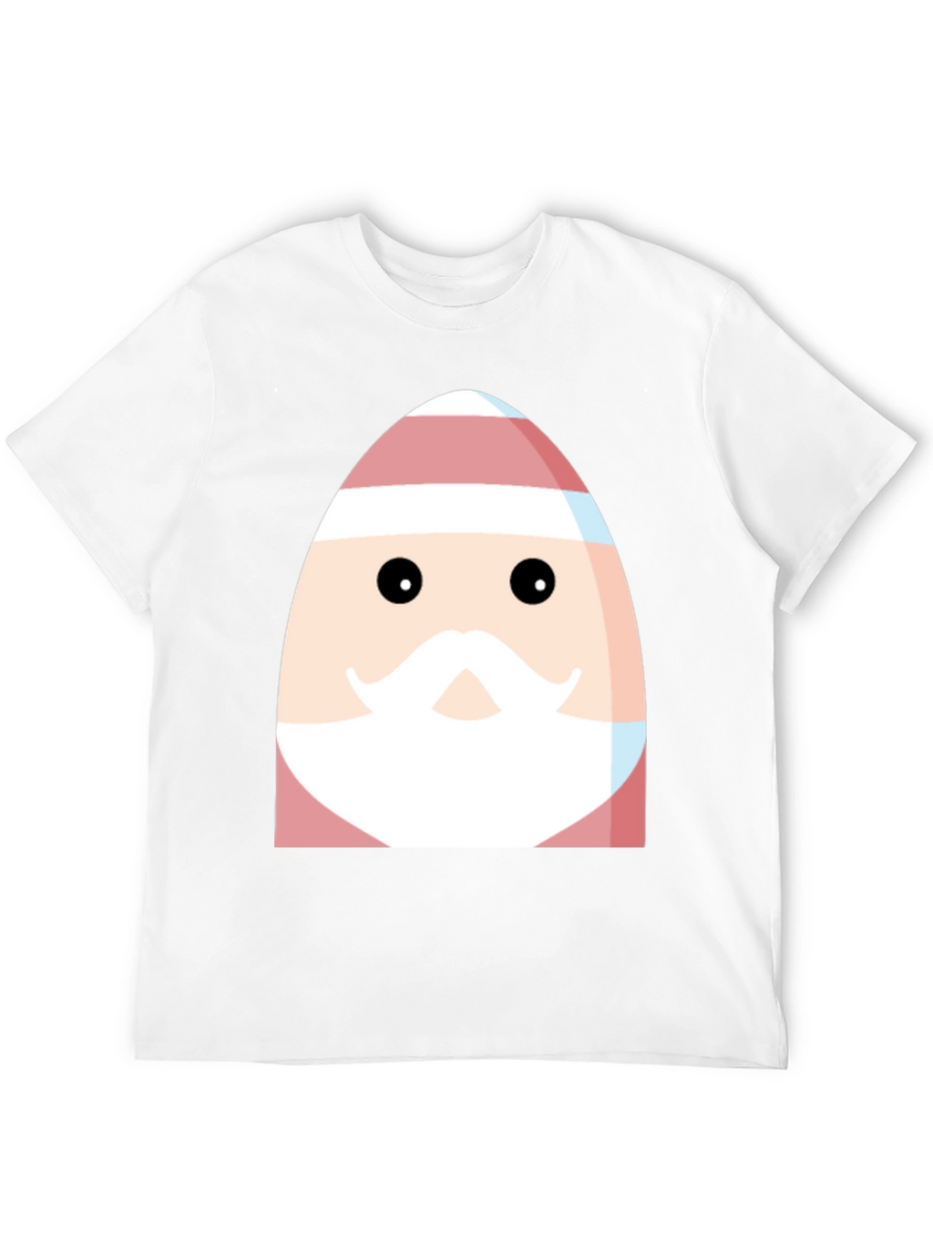 Festive Santa Egg Graphic Tee - Holiday Cheer