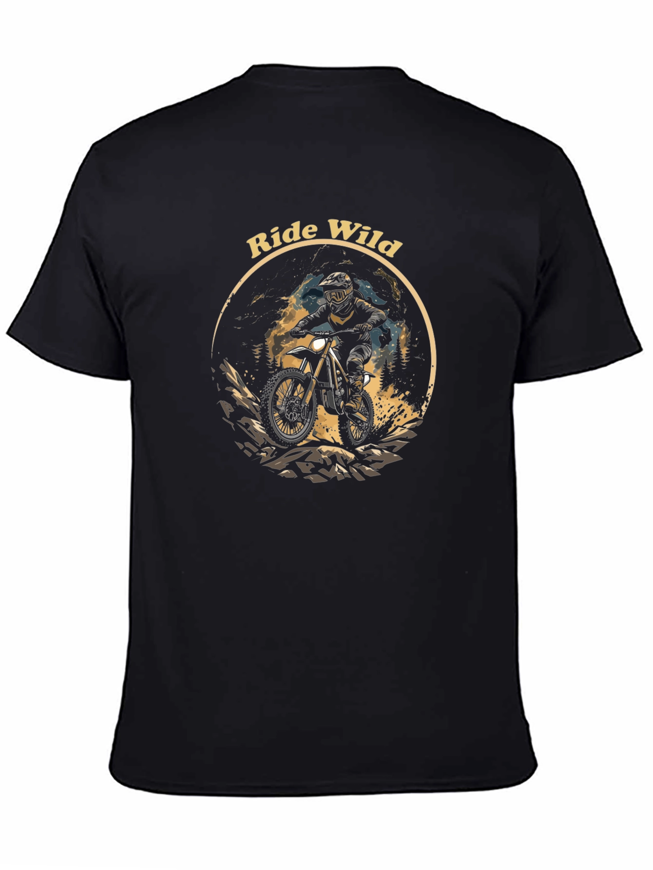 Ride Wild Black Graphic Tee
