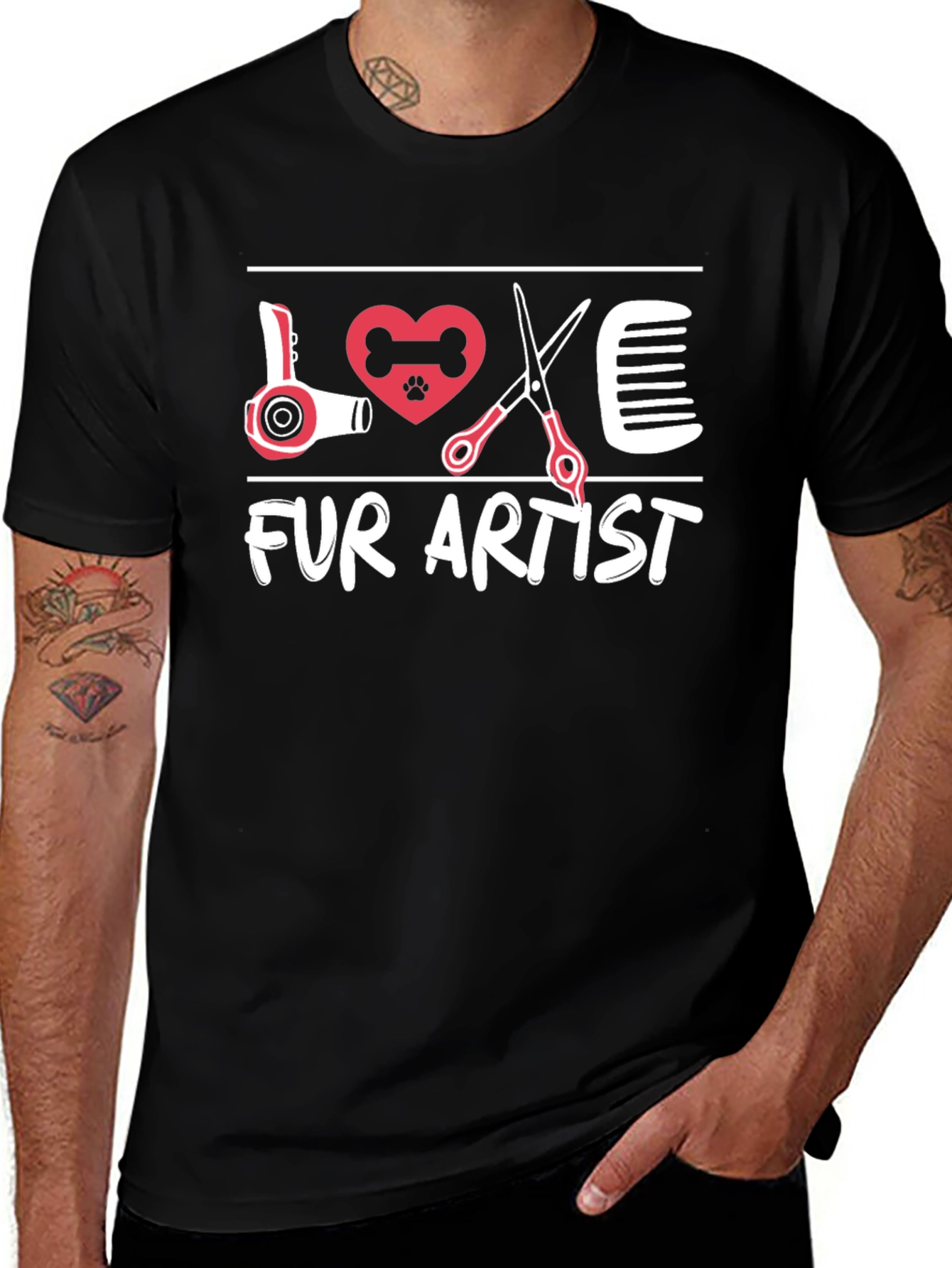 Fur Artist T-Shirt - Grooming Love