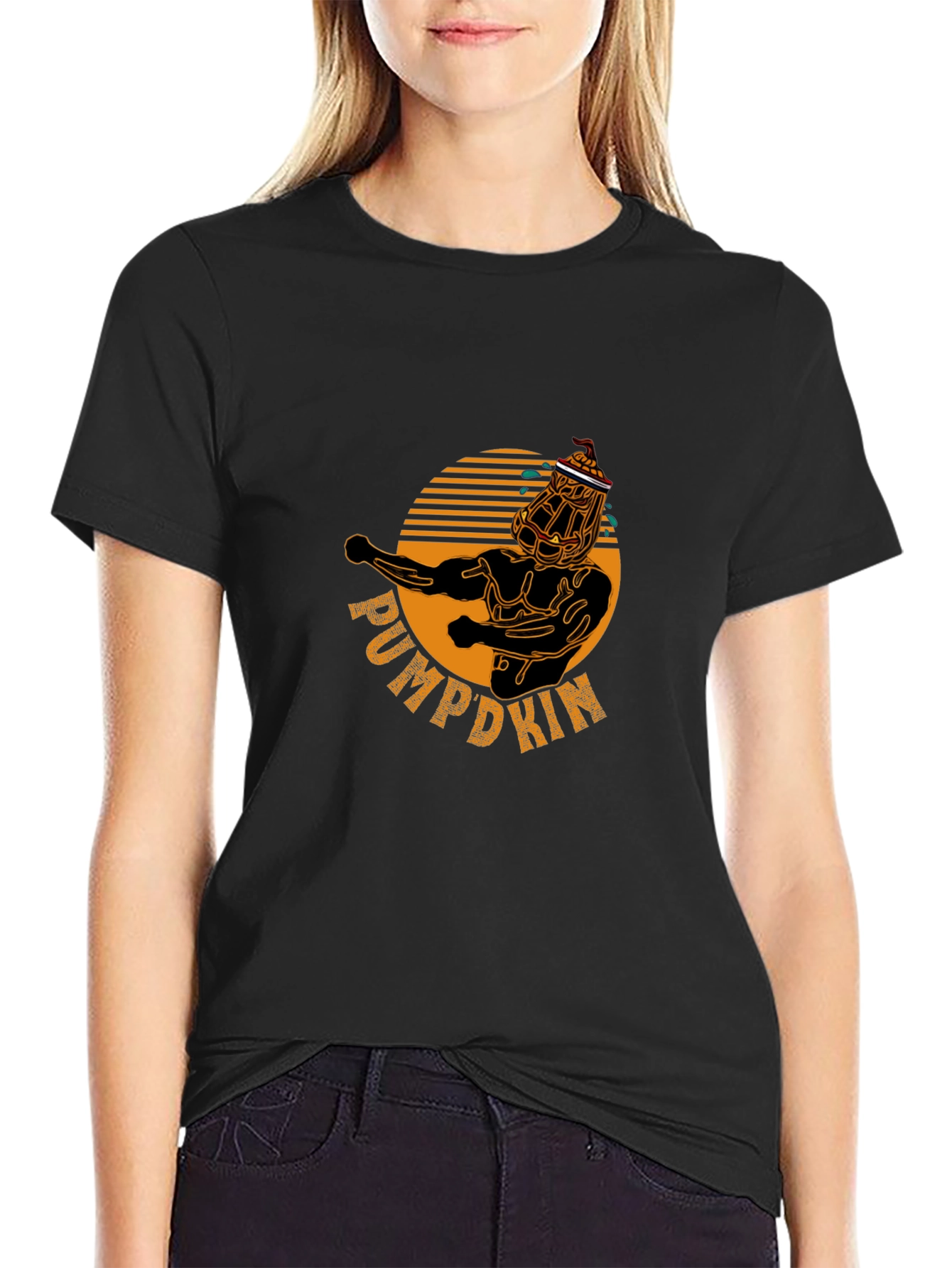Pumpkin Man T-Shirt - Halloween Graphic Tee