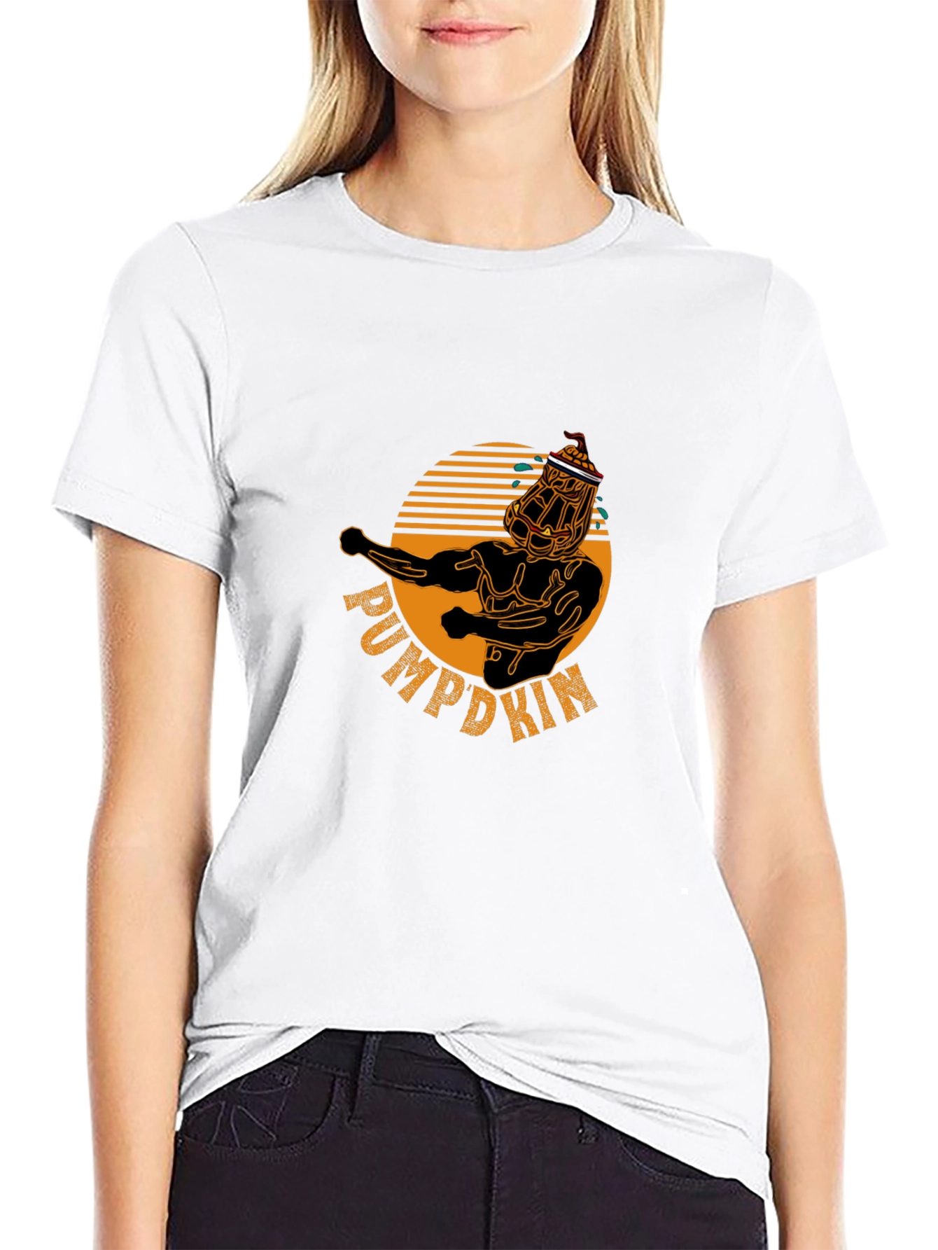Pumpkin Man T-Shirt - Halloween Graphic Tee