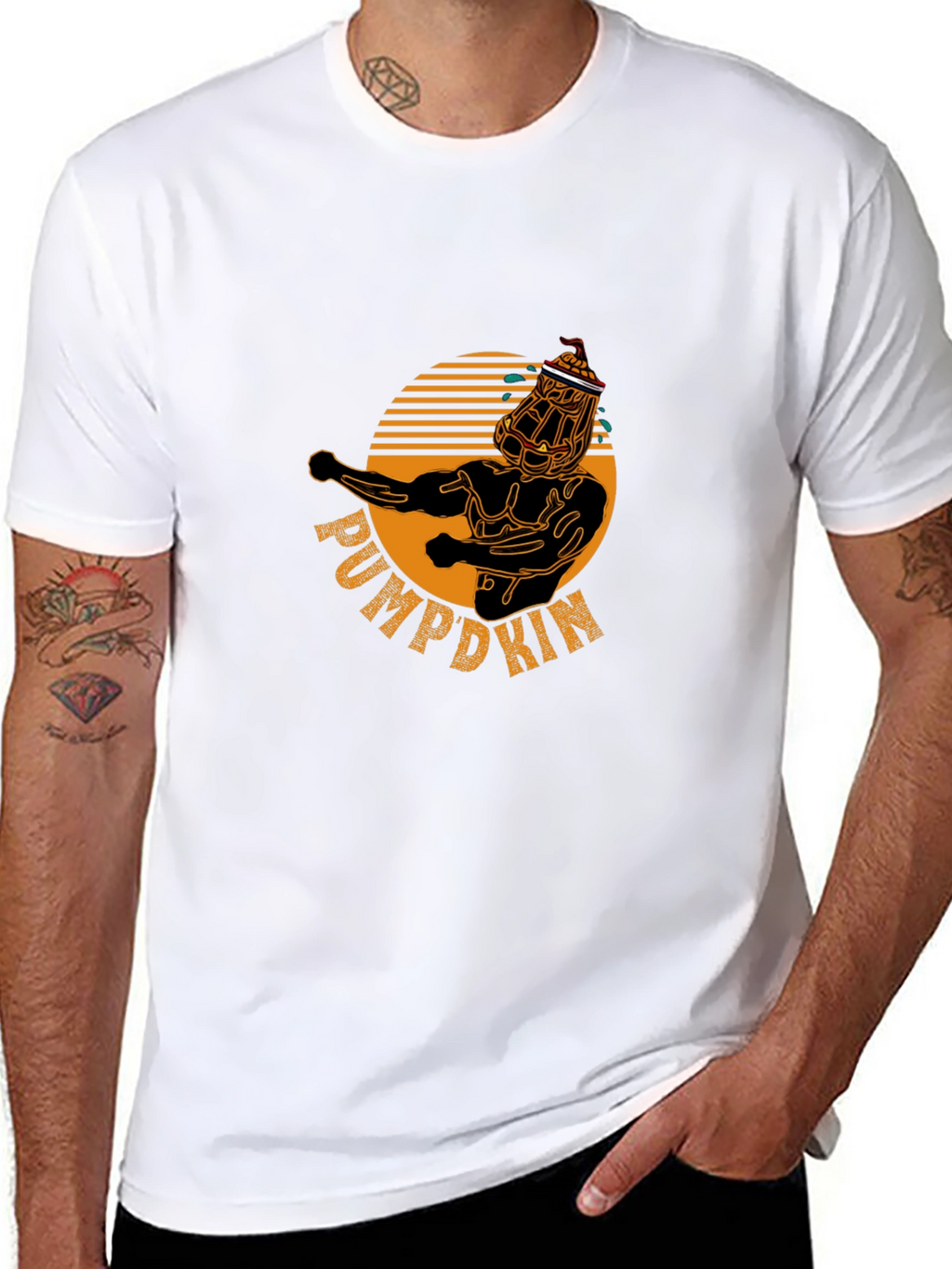 Pumpkin Man T-Shirt - Halloween Graphic Tee