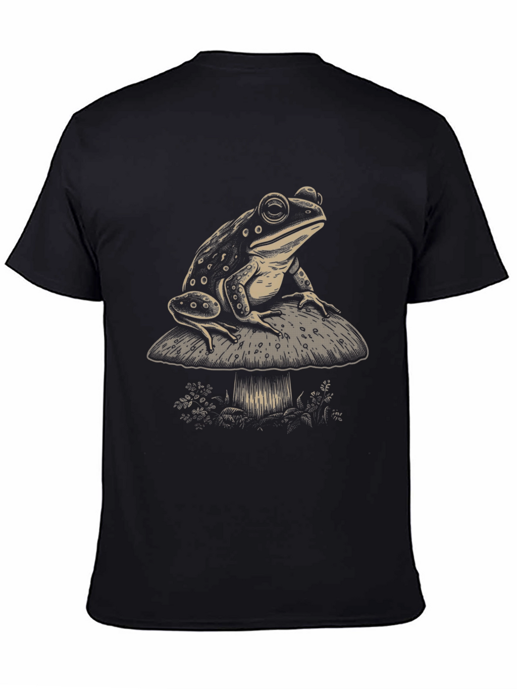 Frog on Mushroom Graphic Tee - Unisex