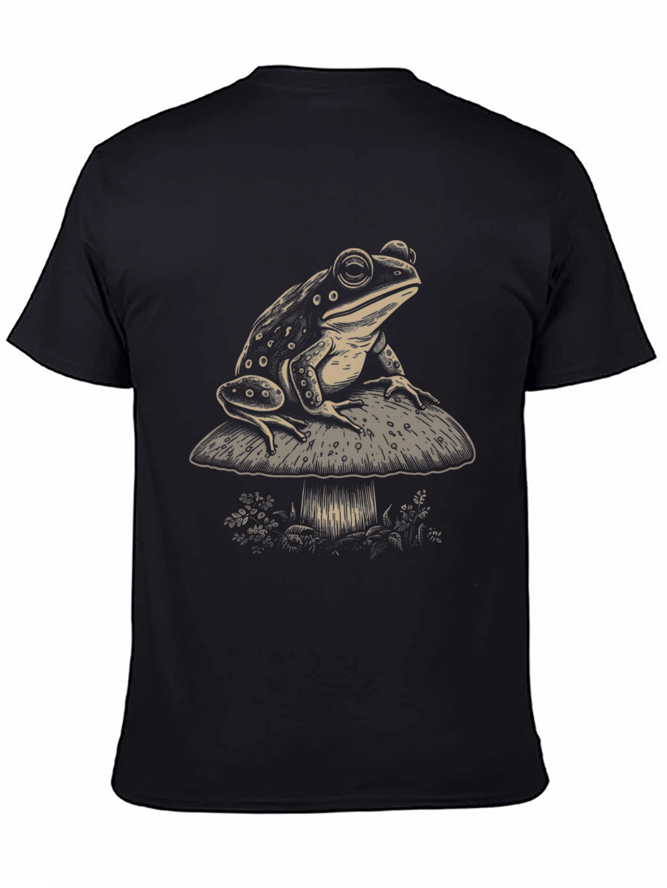 Frog on Mushroom Graphic Tee - Unisex