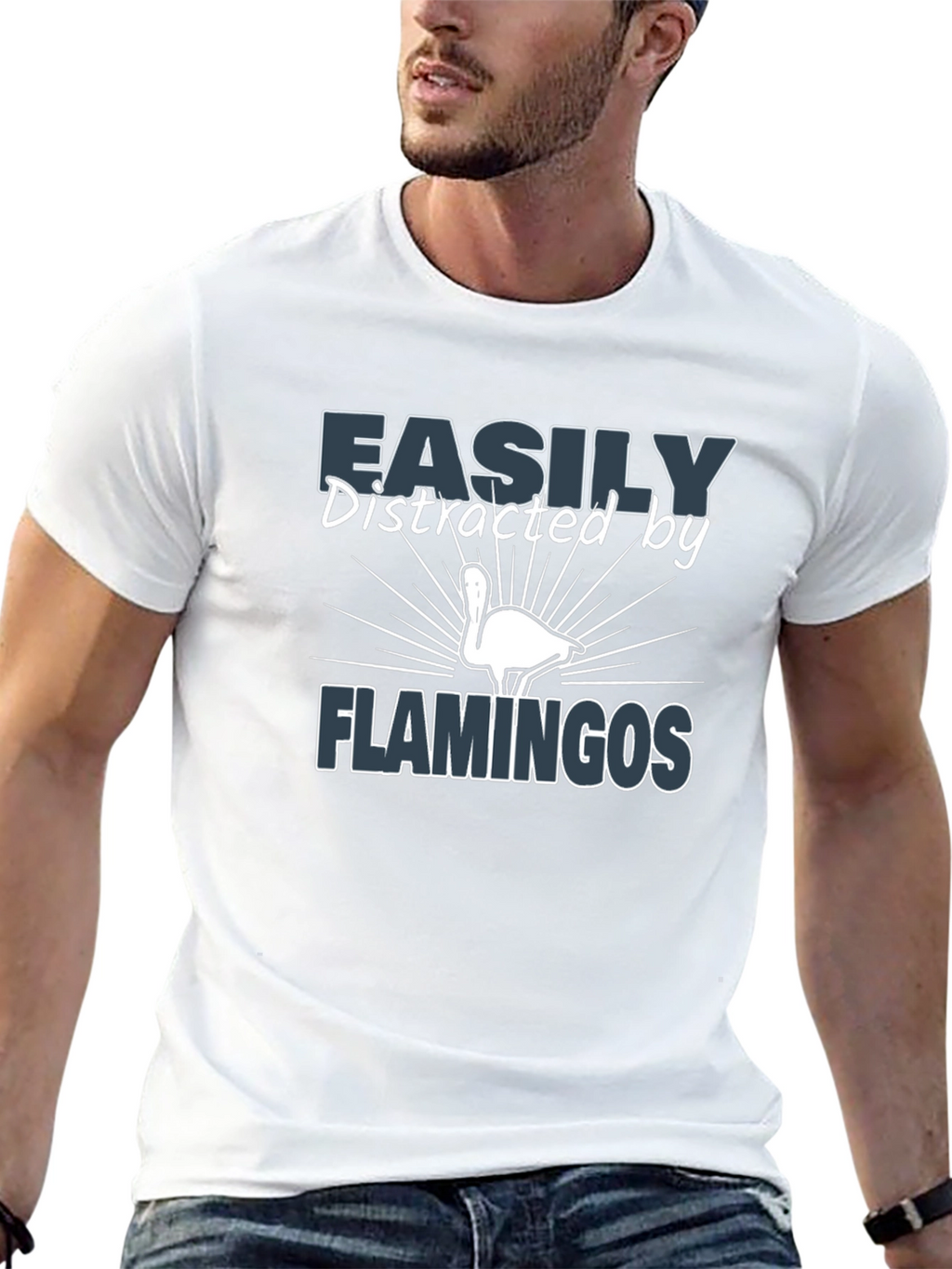 Easily Distracted by Flamingos T-Shirt