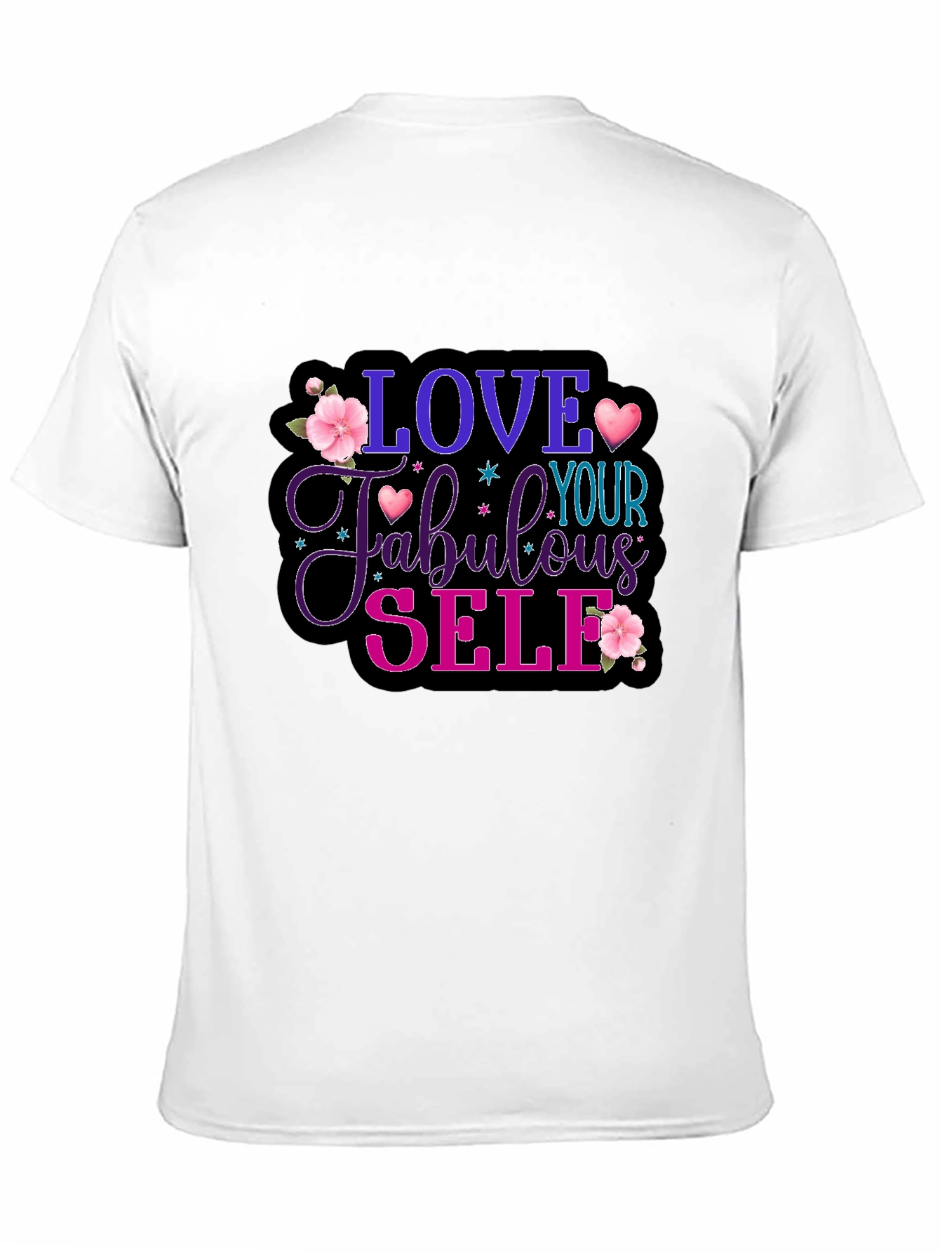 Love Your Fabulous Self Black T-Shirt