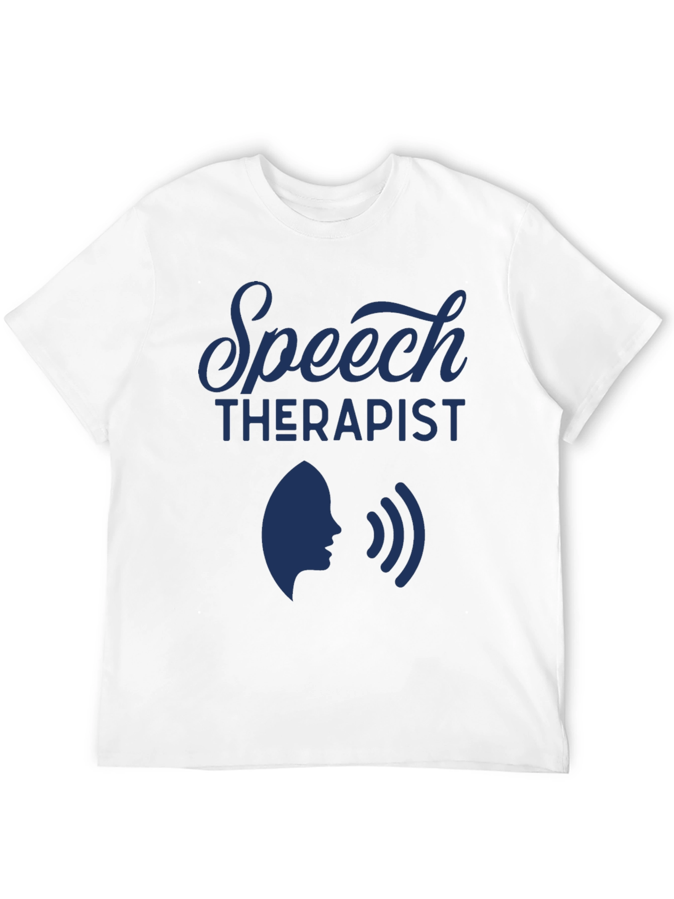 Speech Therapist Graphic Tee - Black Cotton Blend