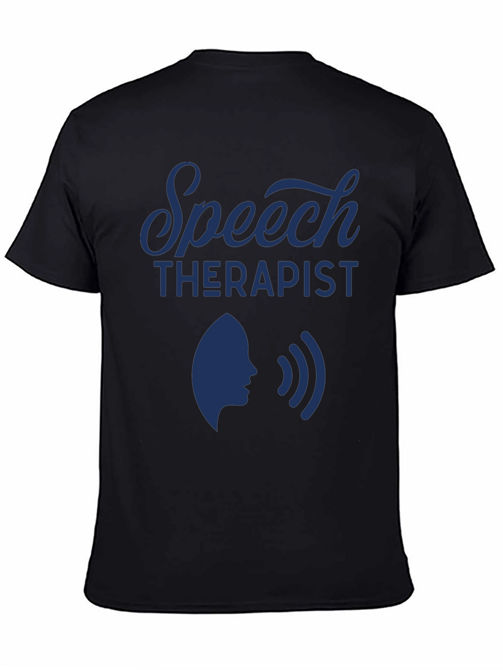 Speech Therapist Graphic Tee - Black Cotton Blend