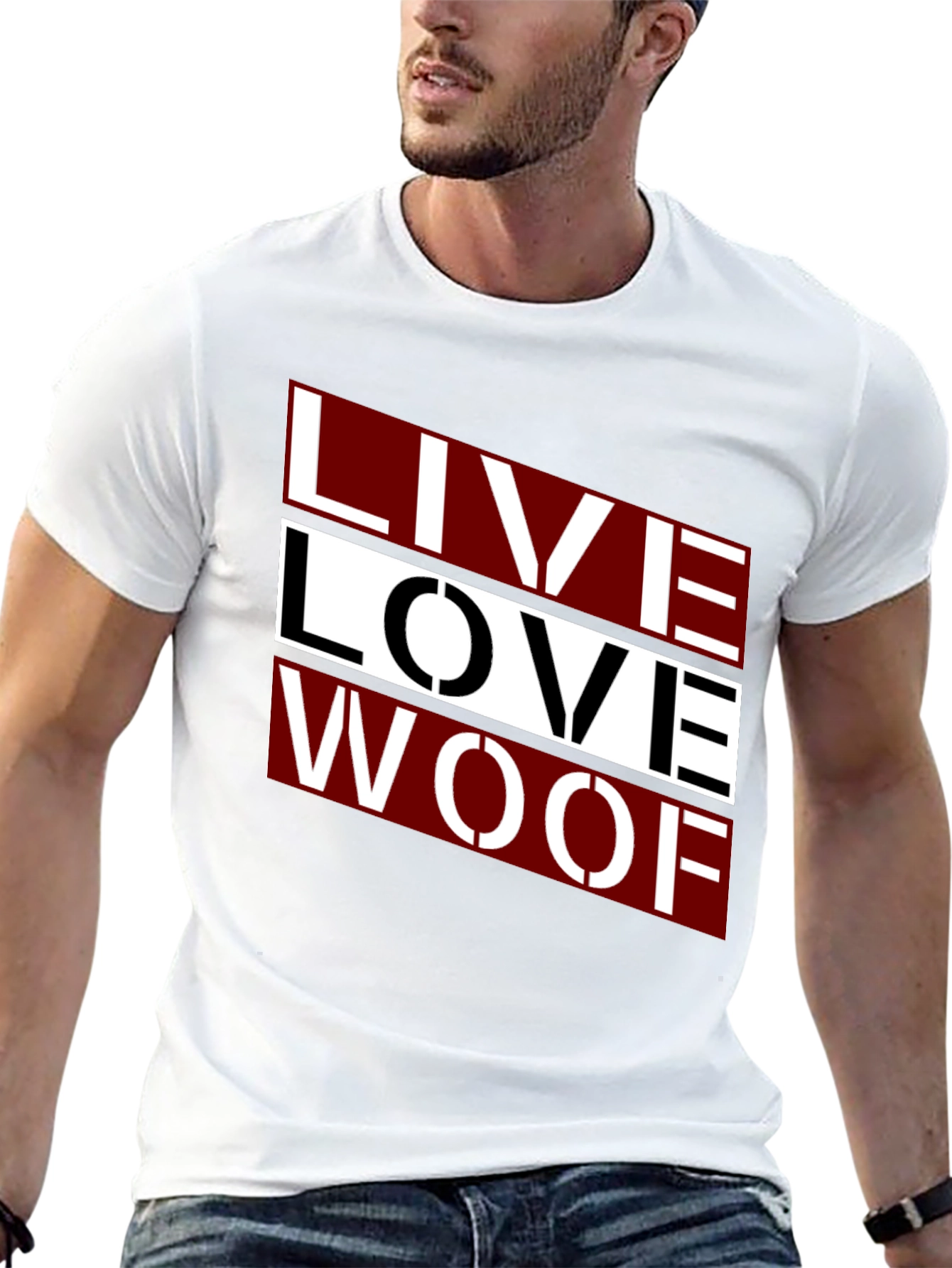 Live Love Woof Graphic Tee