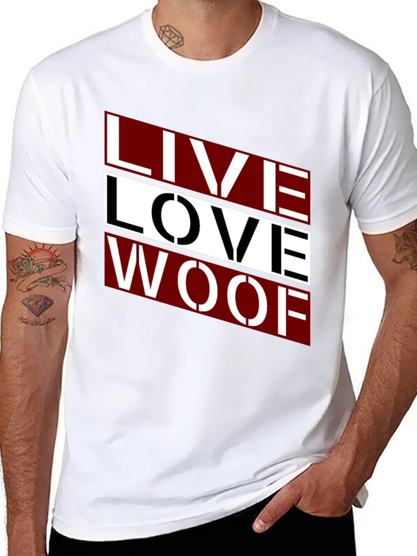 Live Love Woof Graphic Tee