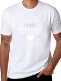 Rhythm of Life Graphic Tee - Stylish Cotton T-Shirt