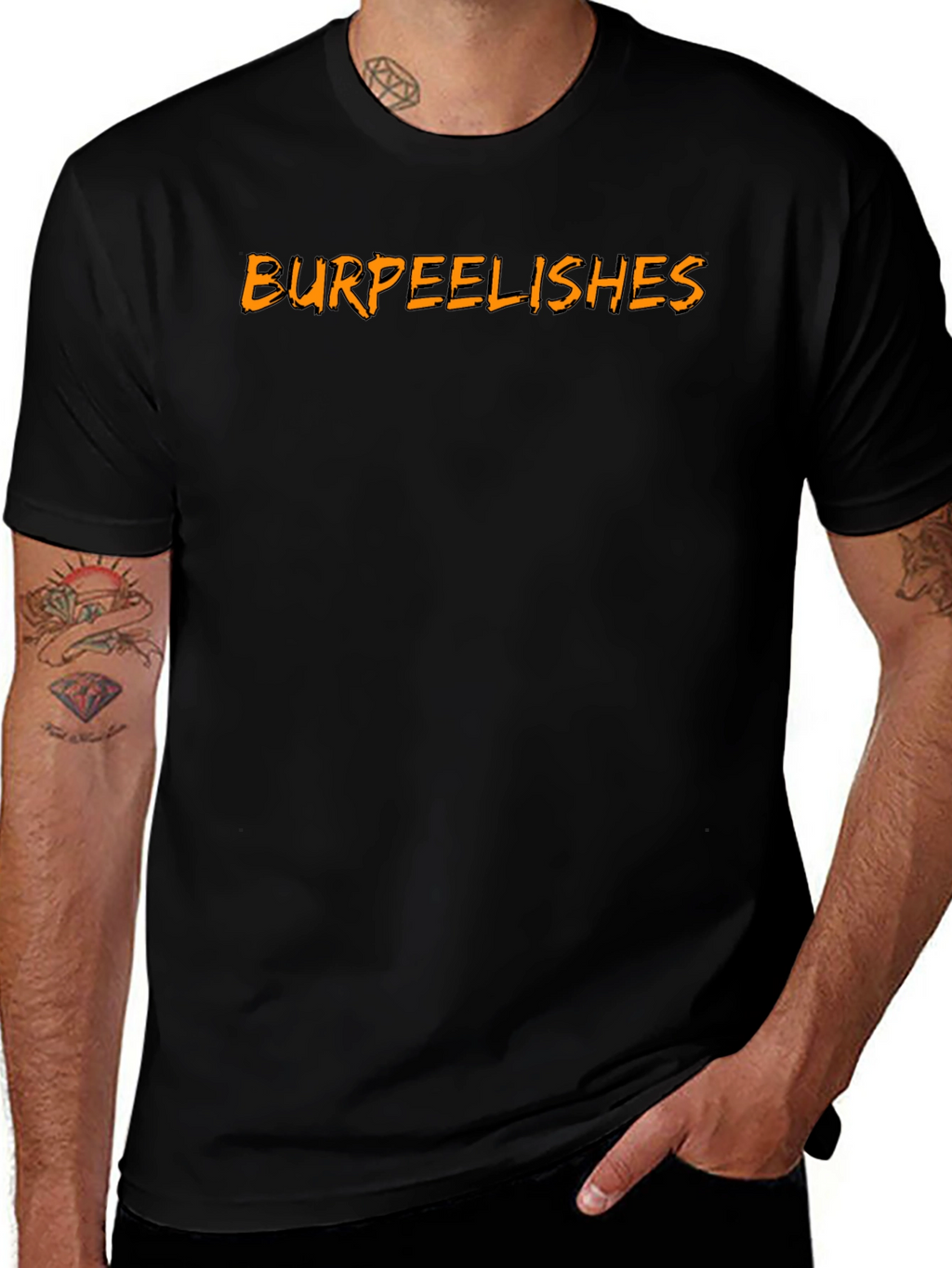 Burpeelishes Black Graphic Tee