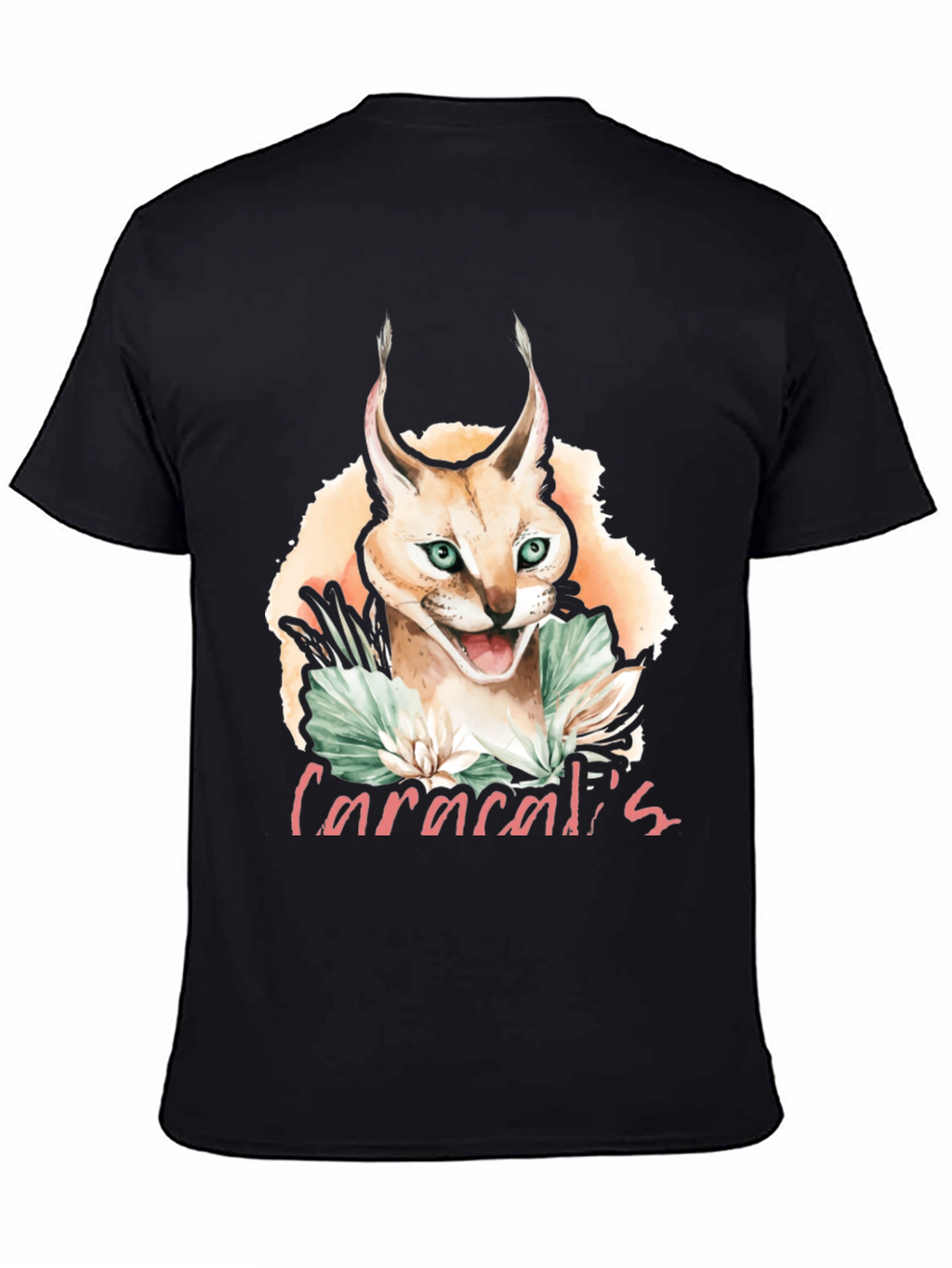 Caracal Cat Graphic T-Shirt