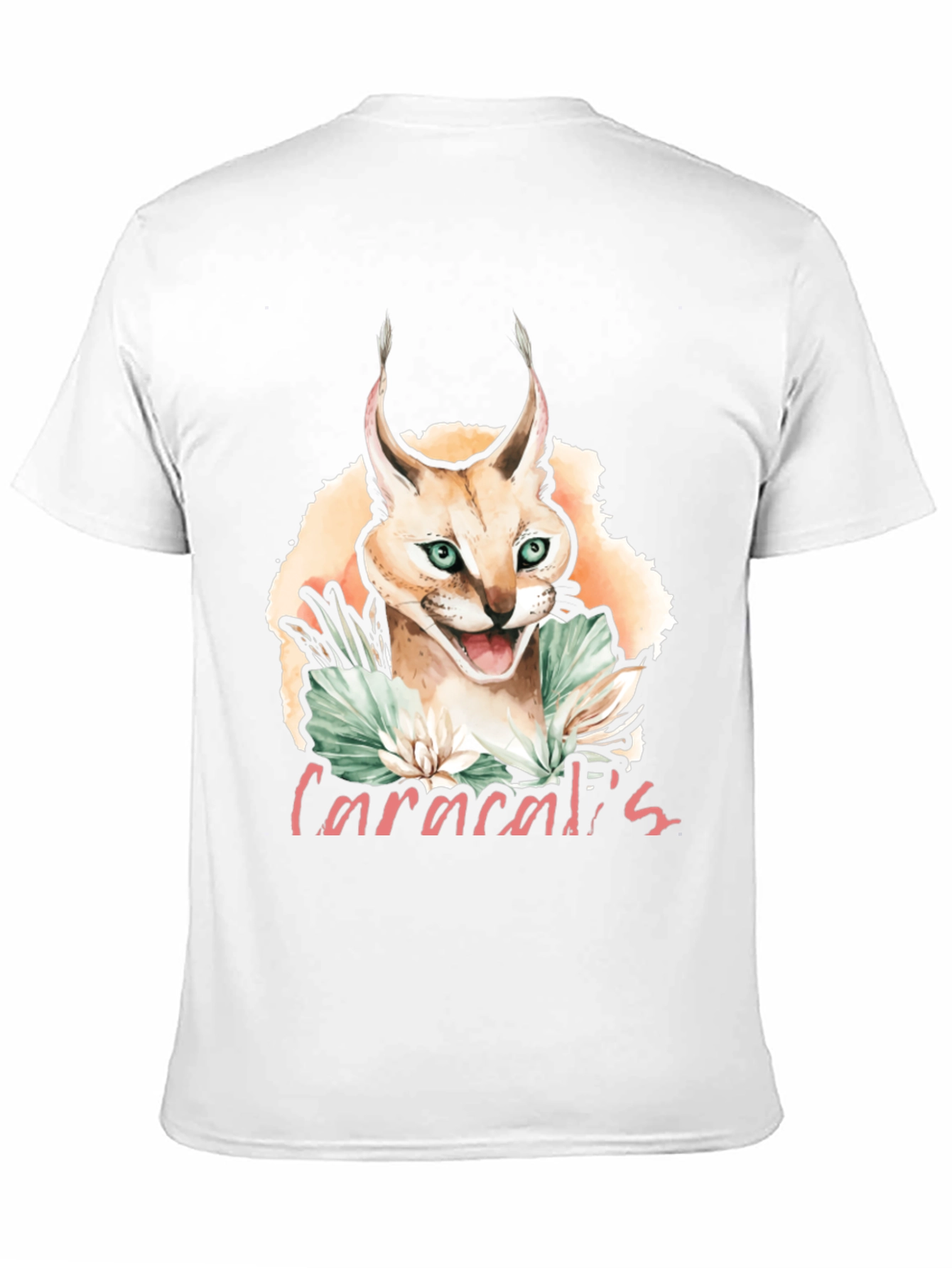 Caracal Cat Graphic T-Shirt