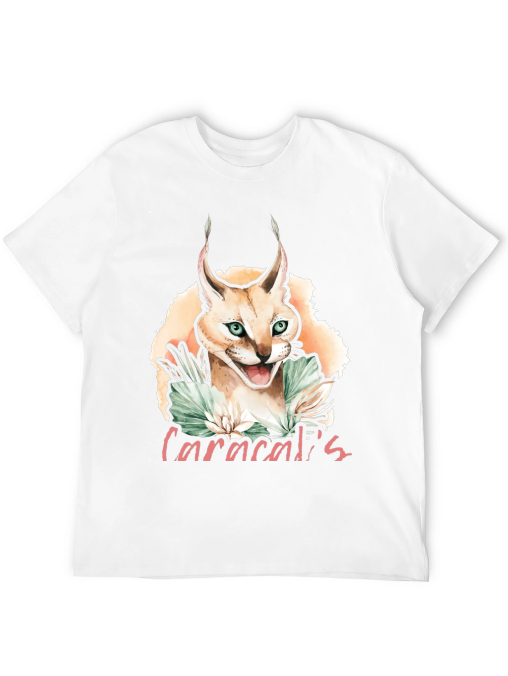 Caracal Cat Graphic T-Shirt