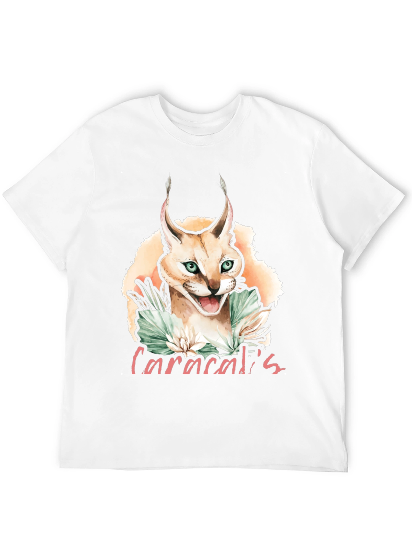 Caracal Cat Graphic T-Shirt