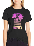 Florida Palms Retro Graphic Tee