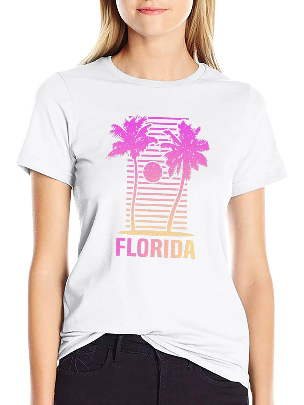 Florida Palms Retro Graphic Tee