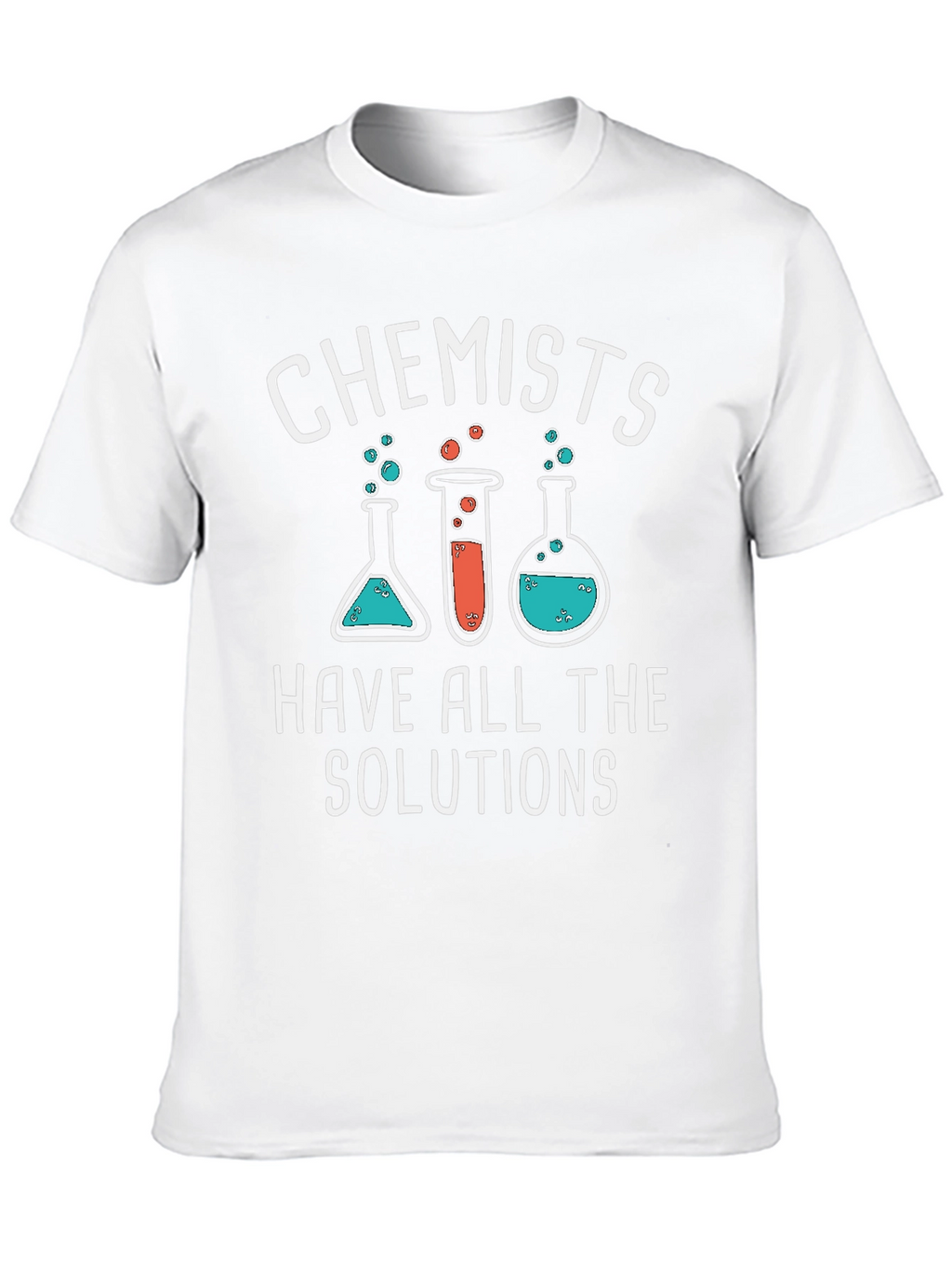 Chemist Humor Black T-Shirt - Solutions Graphic Tee
