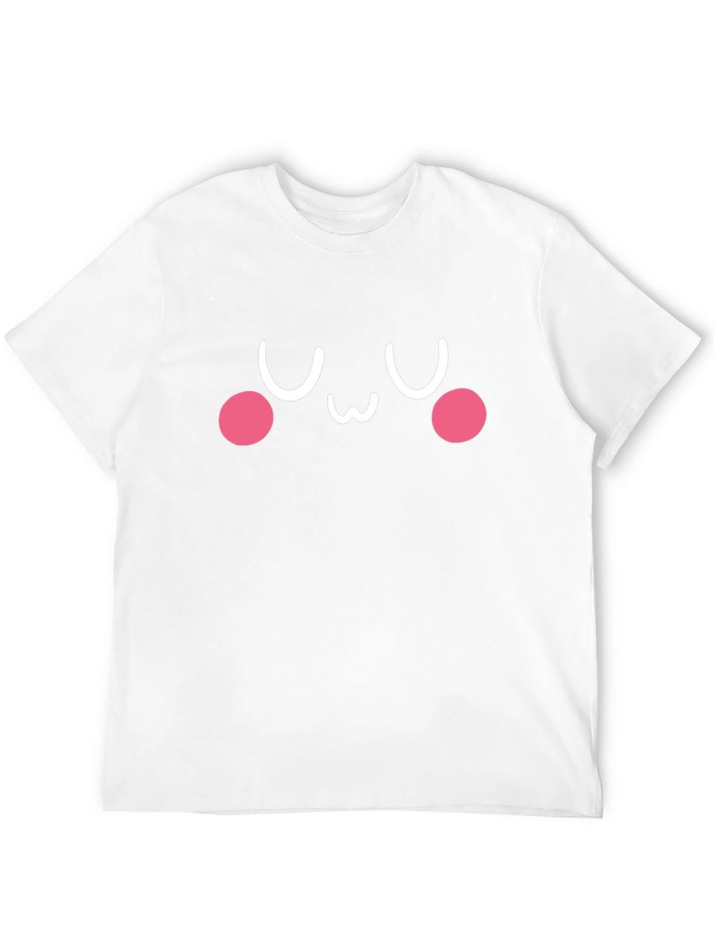 Cute Kawaii Face Black T-Shirt - Express Your Style!