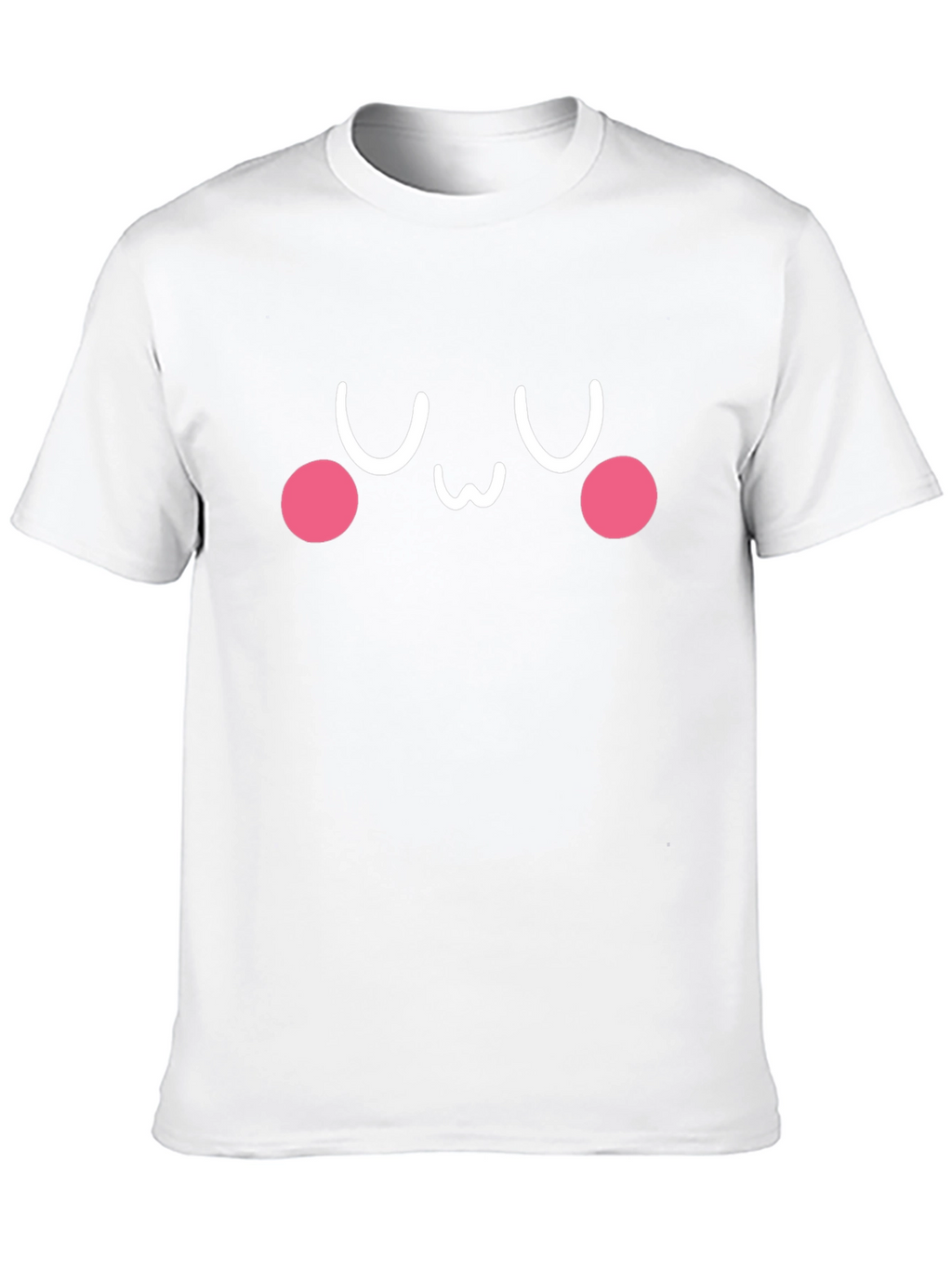 Cute Kawaii Face Black T-Shirt - Express Your Style!