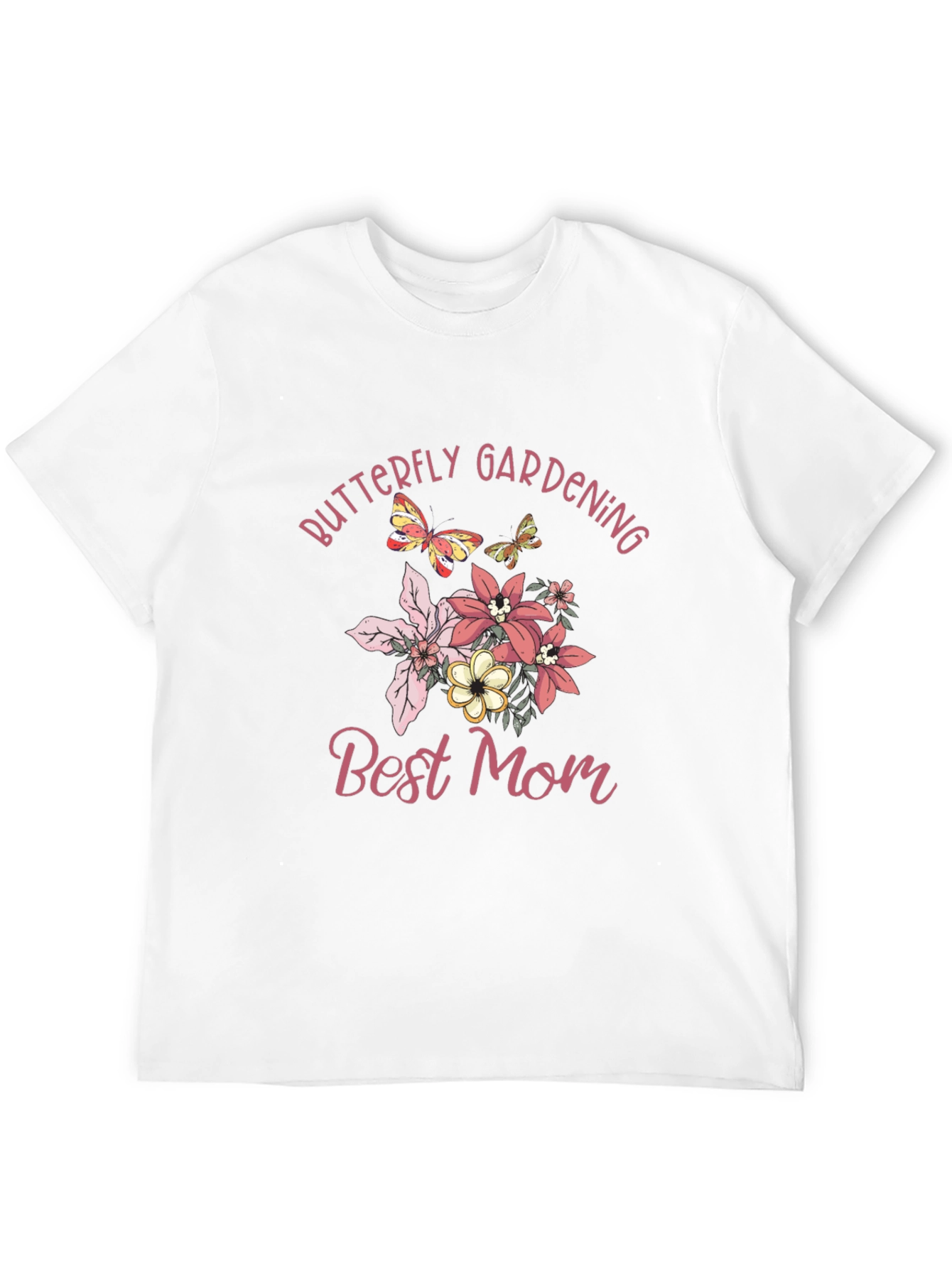 Butterfly Gardening Best Mom Graphic T-Shirt