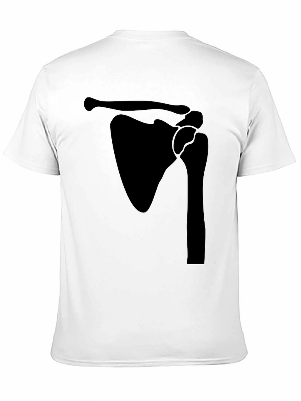 Shoulder Anatomy Print Black T-Shirt