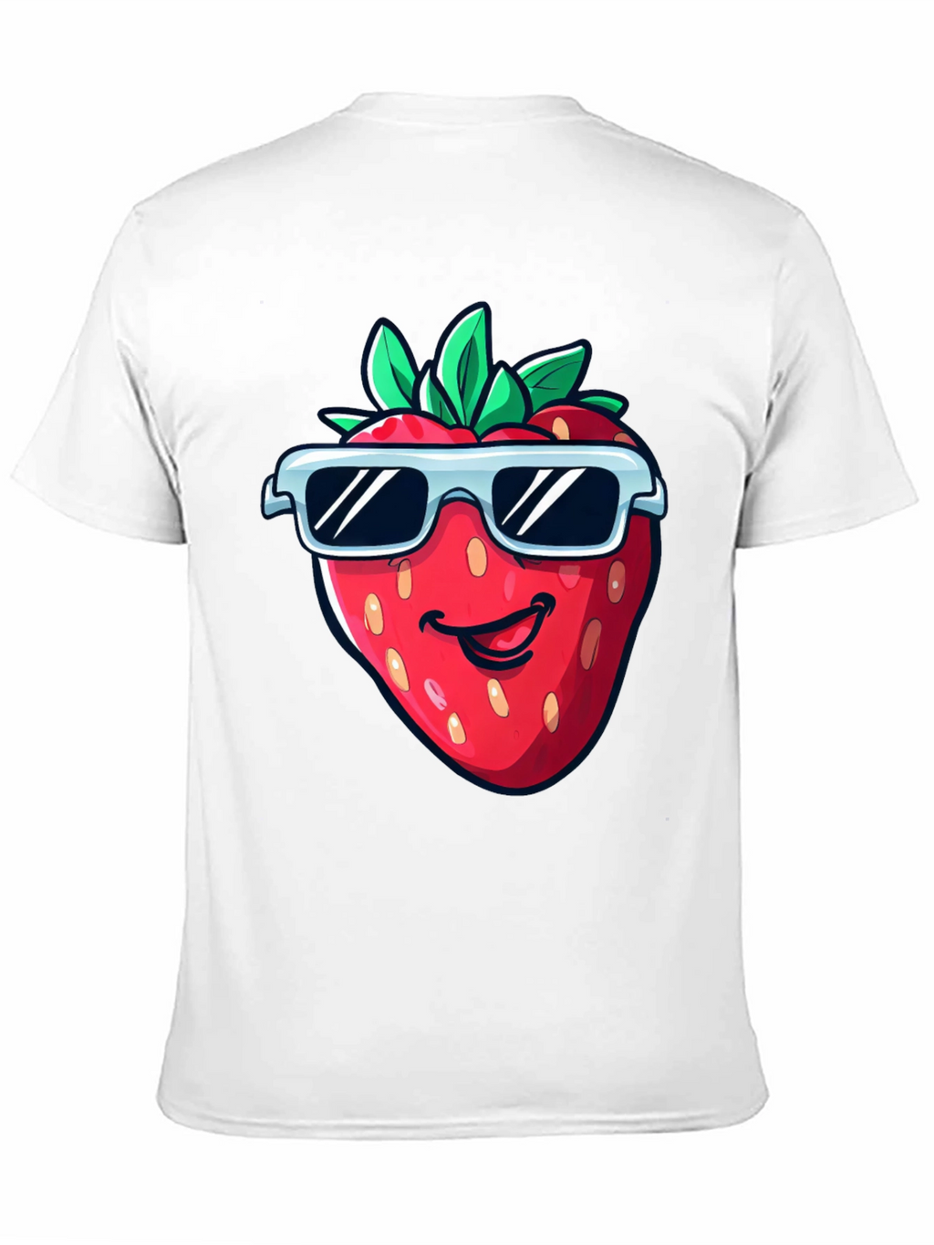 Cool Strawberry Graphic Tee - Black