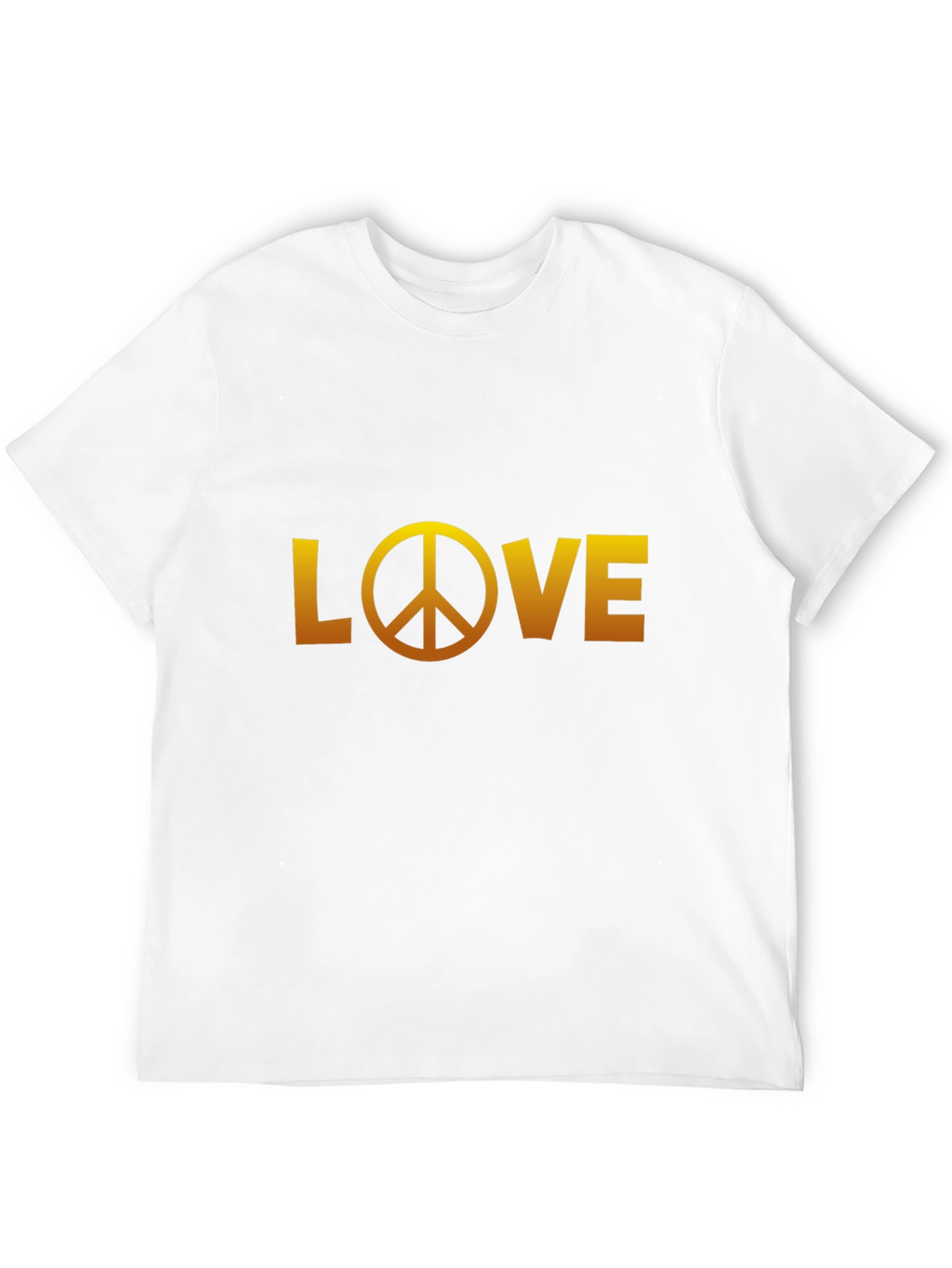 Love Peace Sign Black Graphic Tee