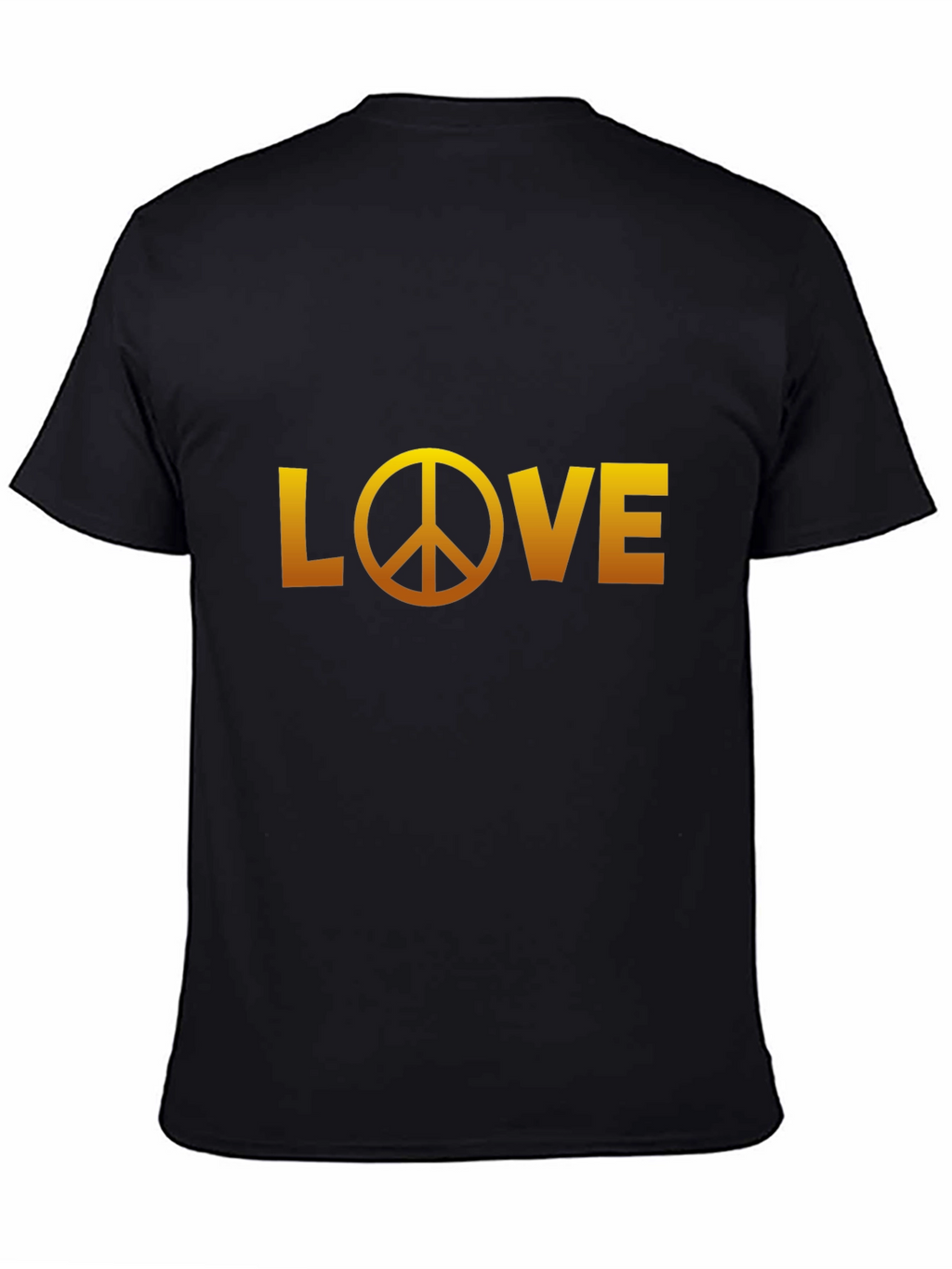 Love Peace Sign Black Graphic Tee