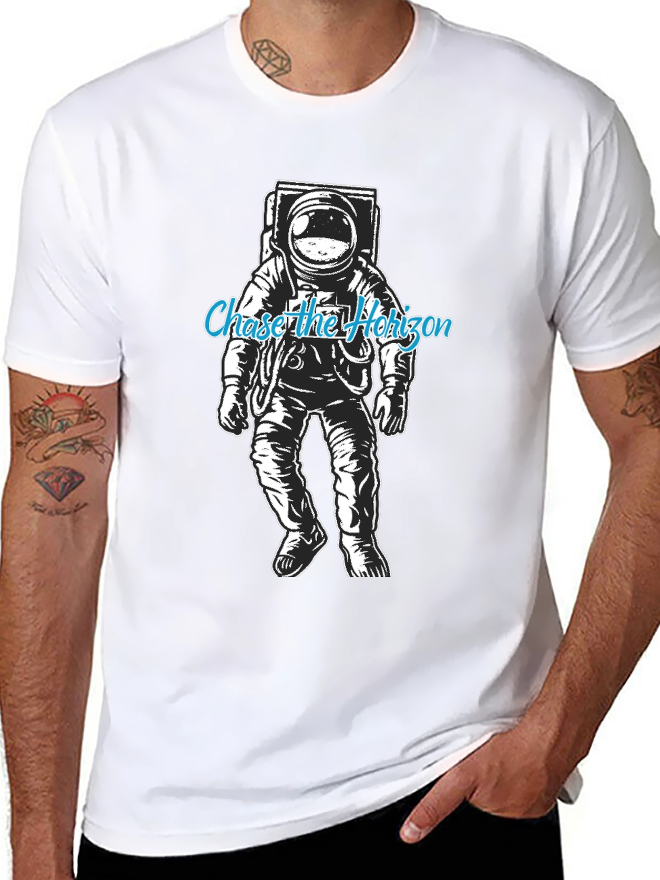 Chase the Horizon Astronaut Graphic Tee