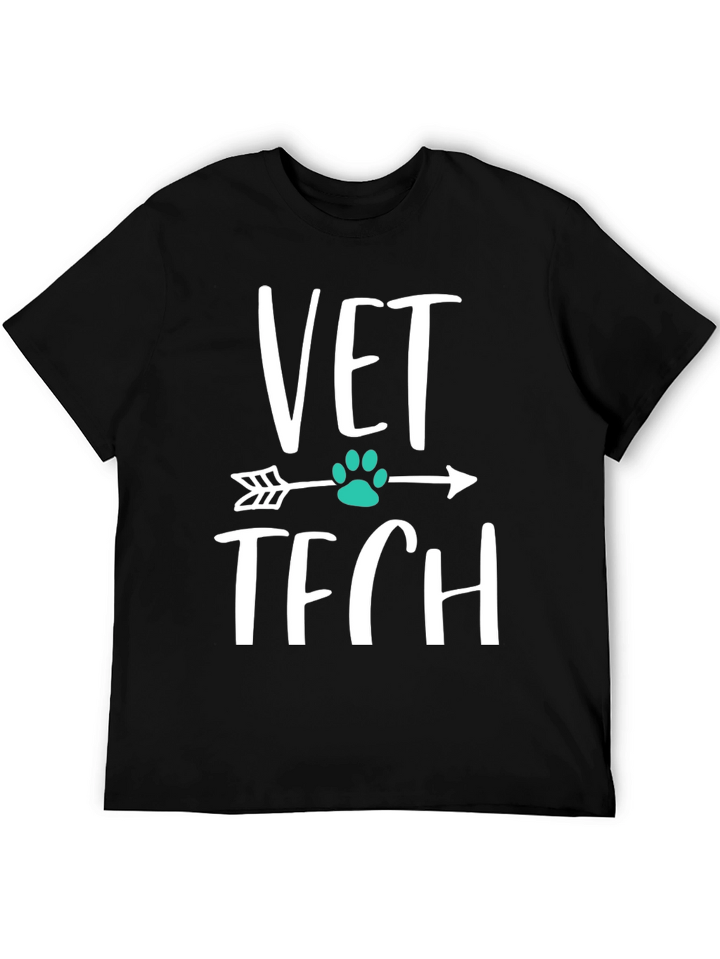 Vet Tech Arrow Paw Print T-Shirt