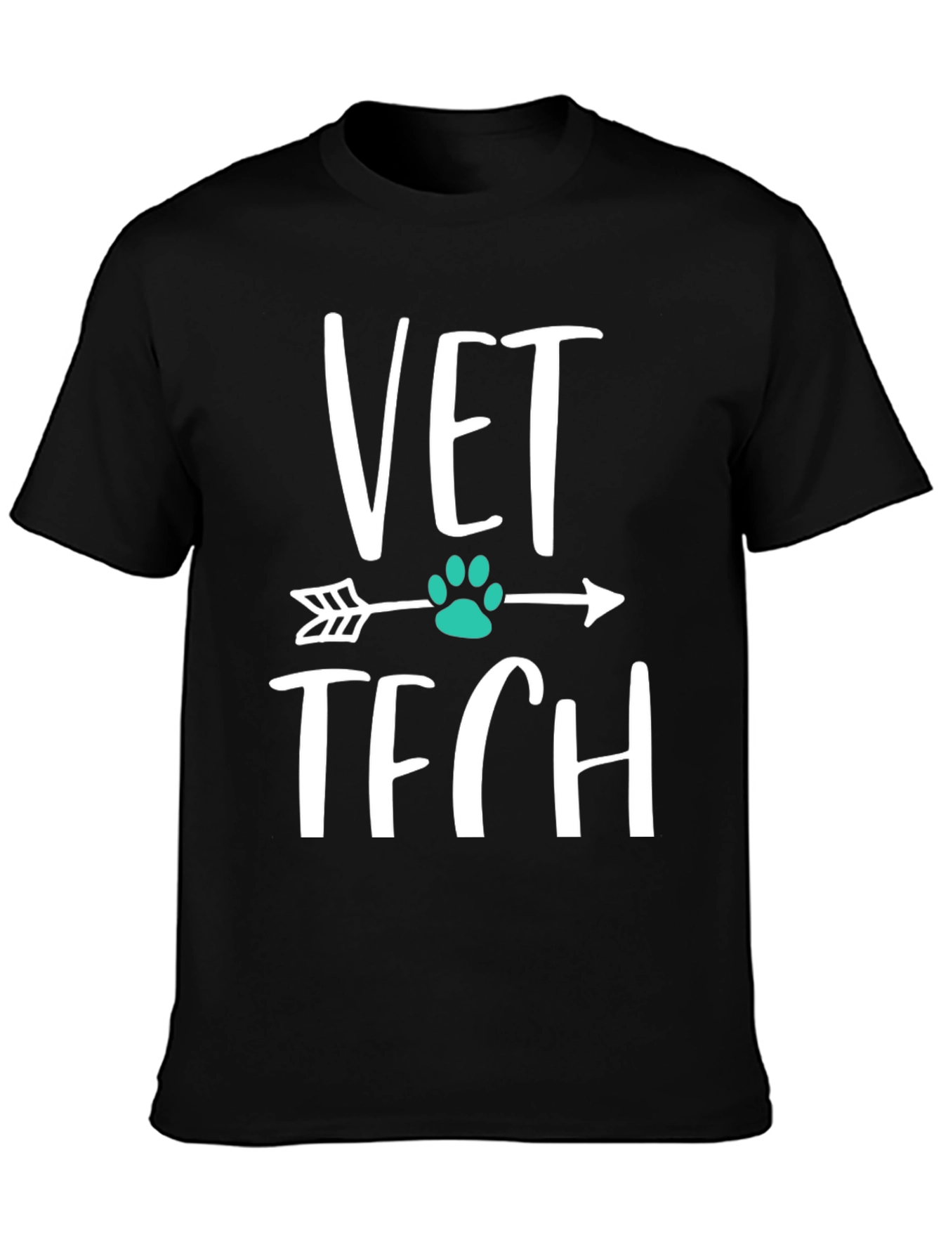 Vet Tech Arrow Paw Print T-Shirt