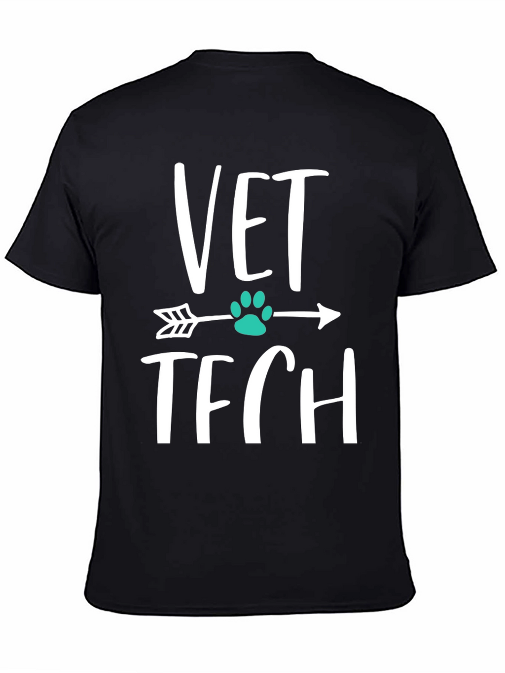 Vet Tech Arrow Paw Print T-Shirt