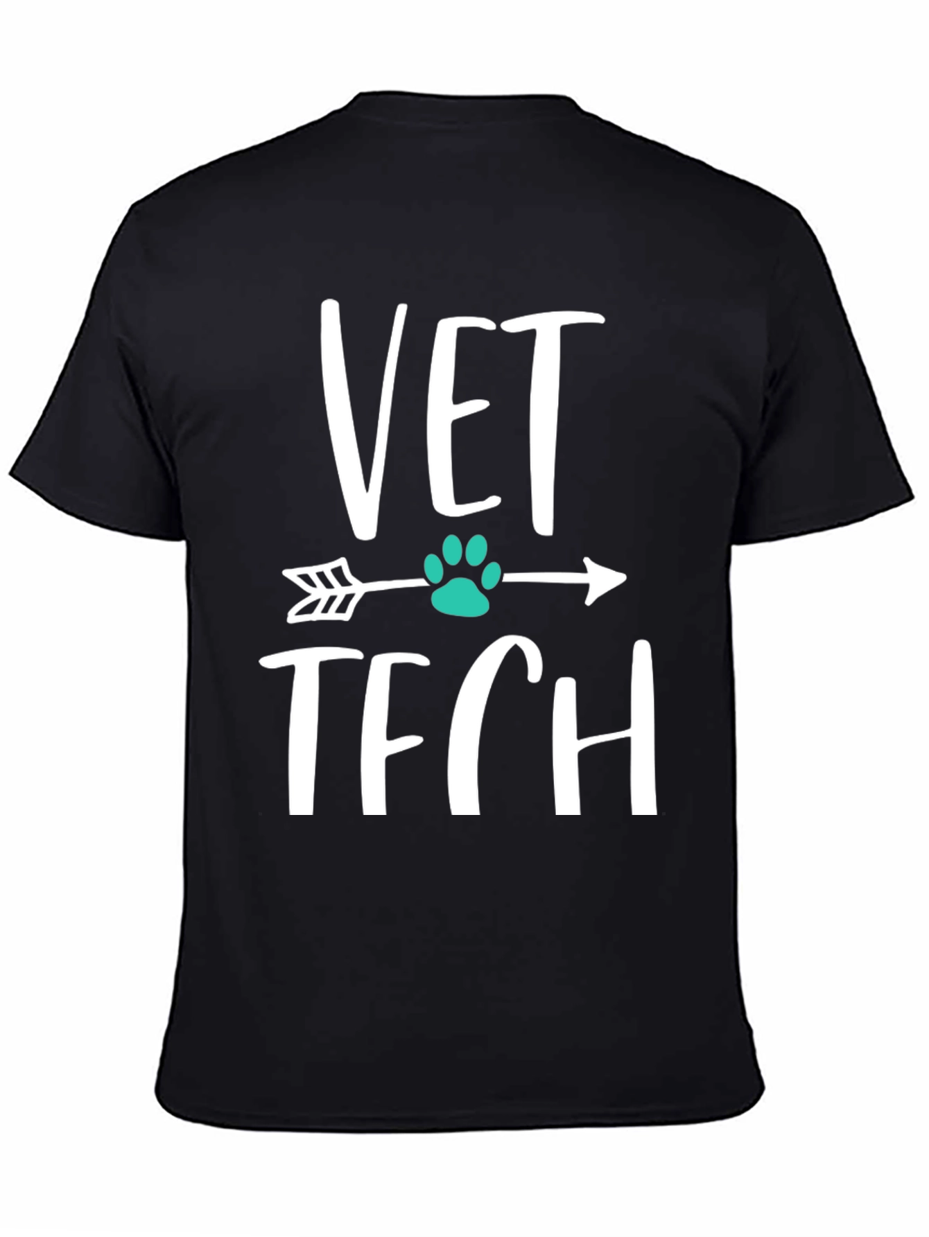 Vet Tech Arrow Paw Print T-Shirt