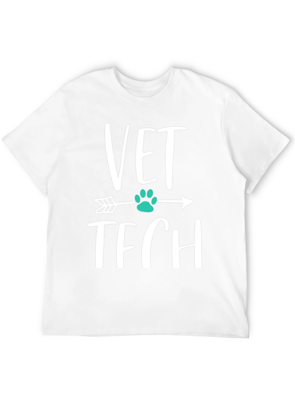 Vet Tech Arrow Paw Print T-Shirt