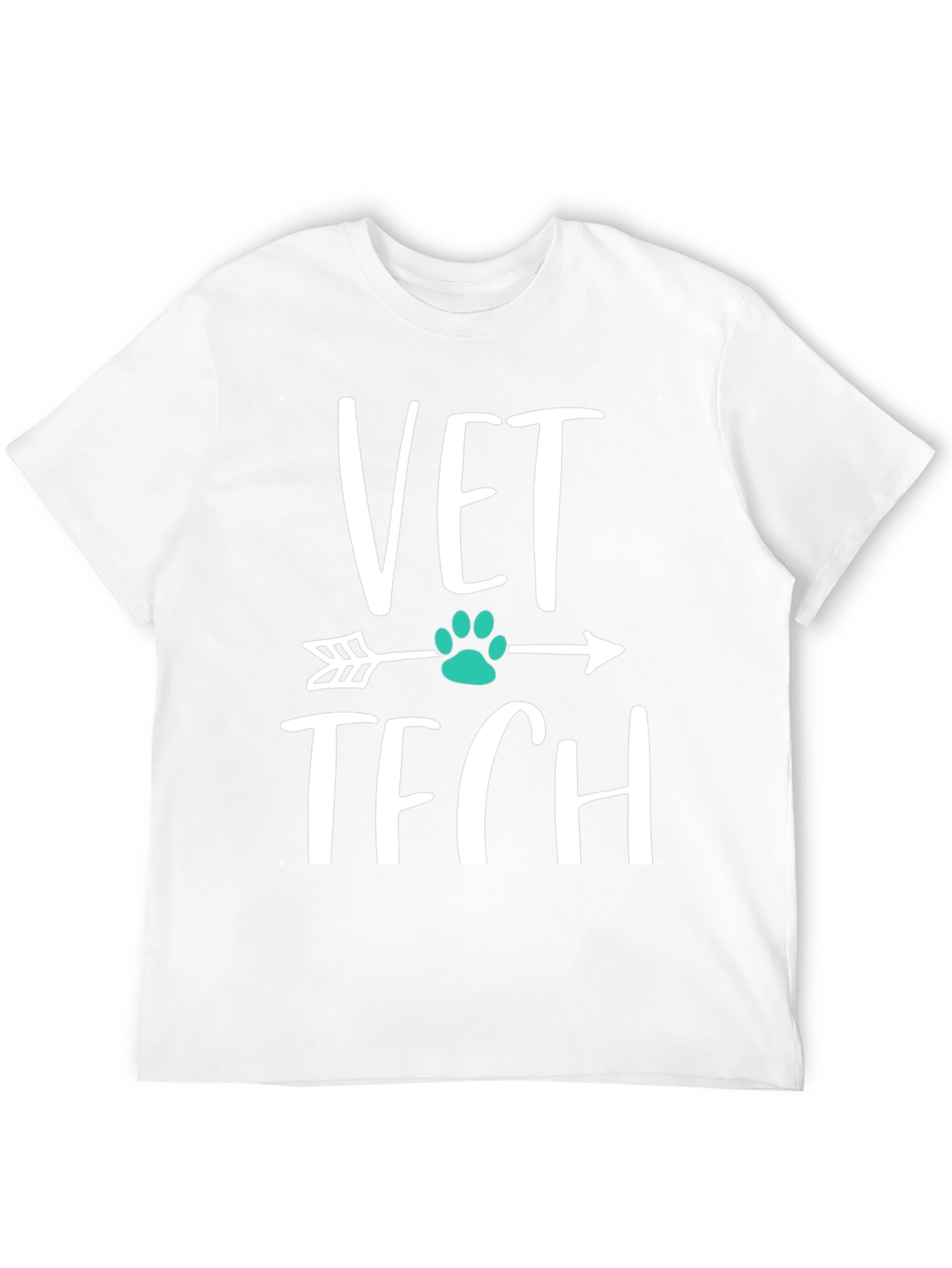 Vet Tech Arrow Paw Print T-Shirt