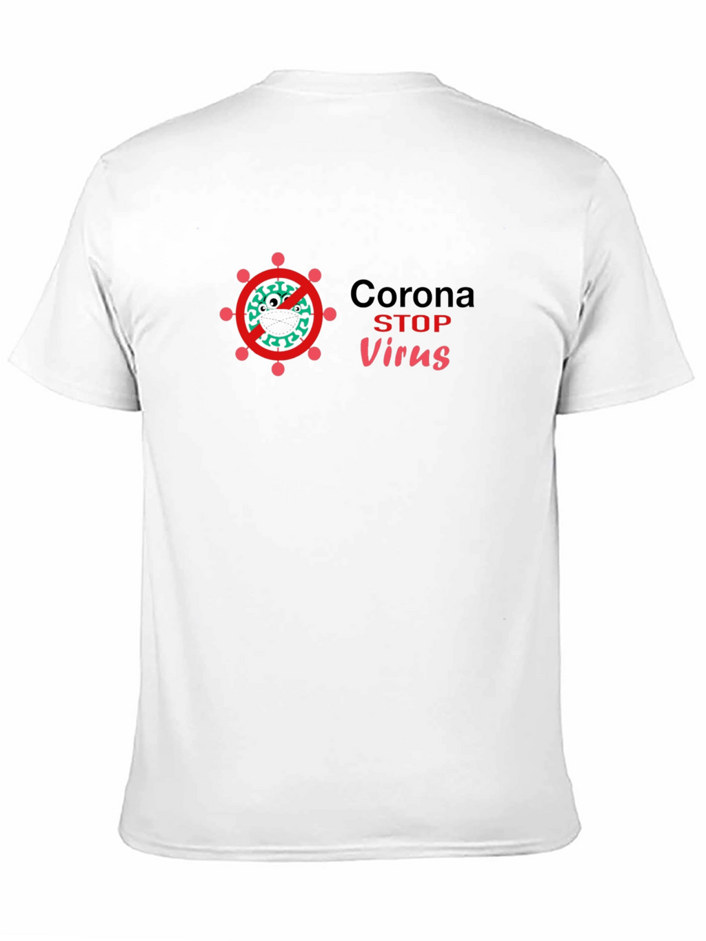 Stop Corona Virus Black T-Shirt