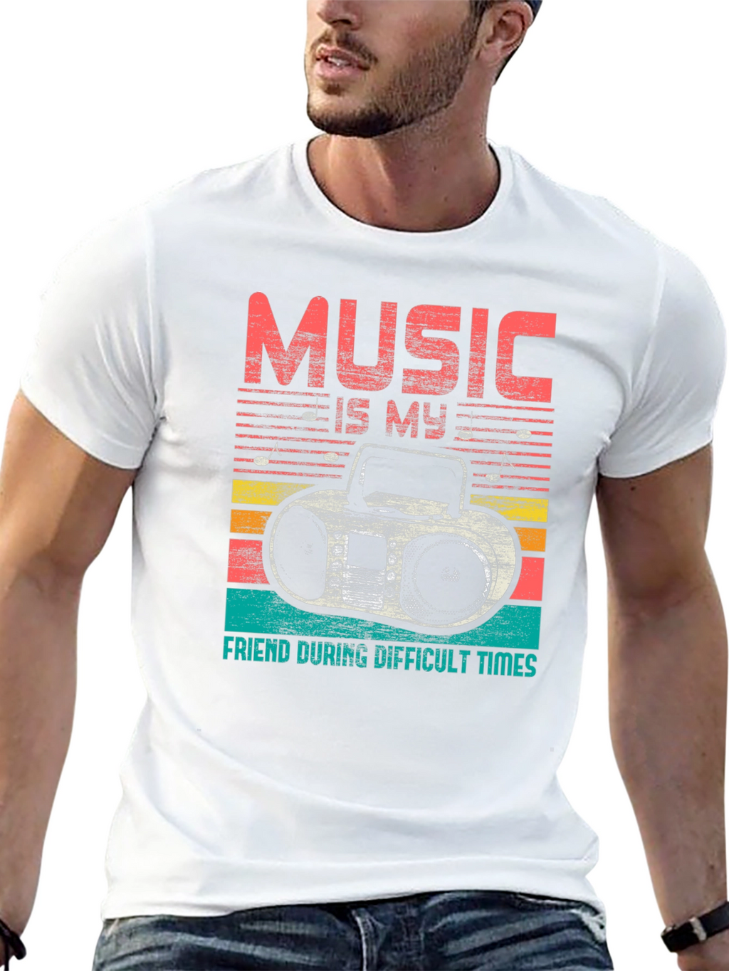 Music is My Friend Tee