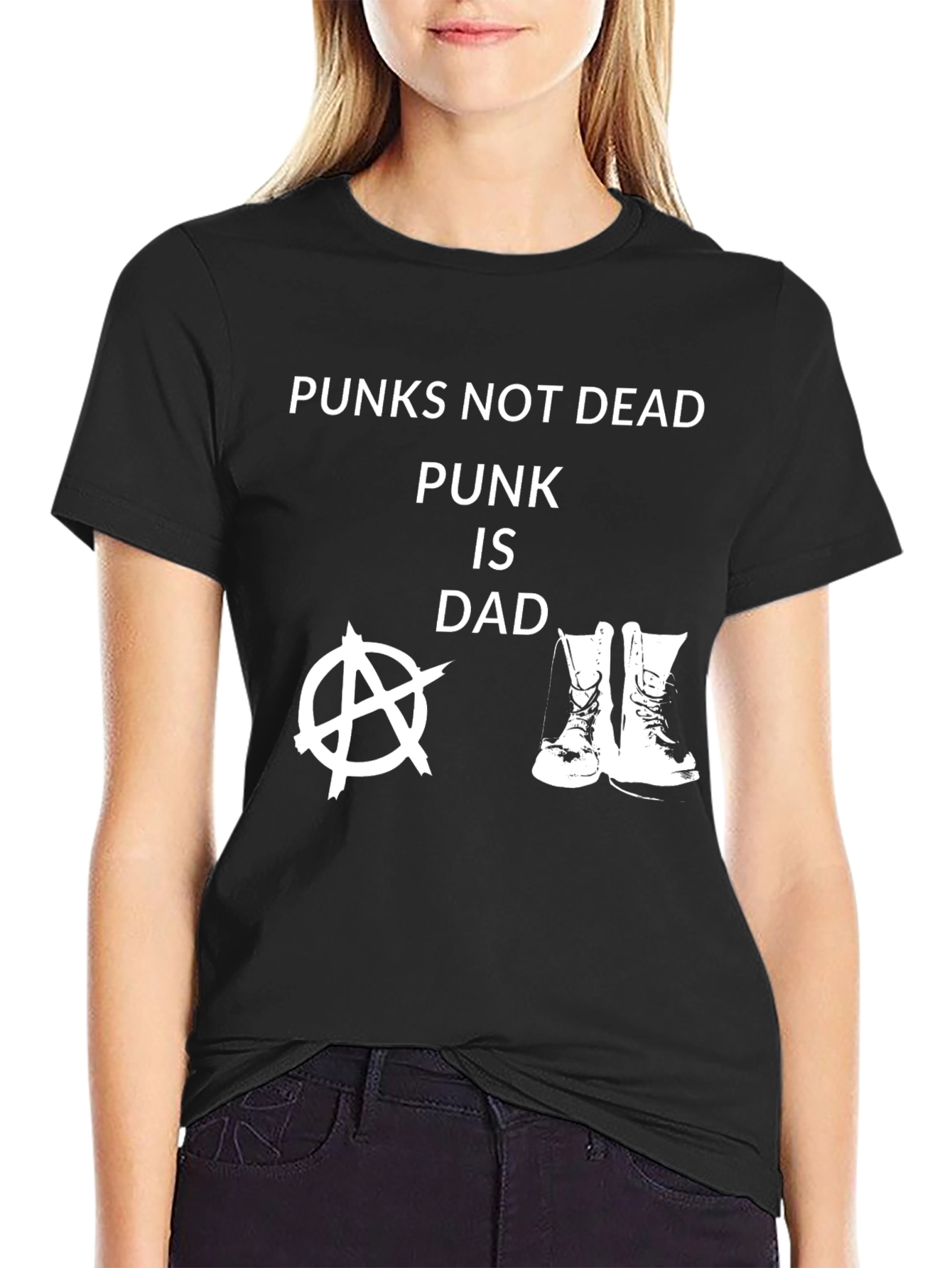 Punks Not Dead Dad Graphic Tee