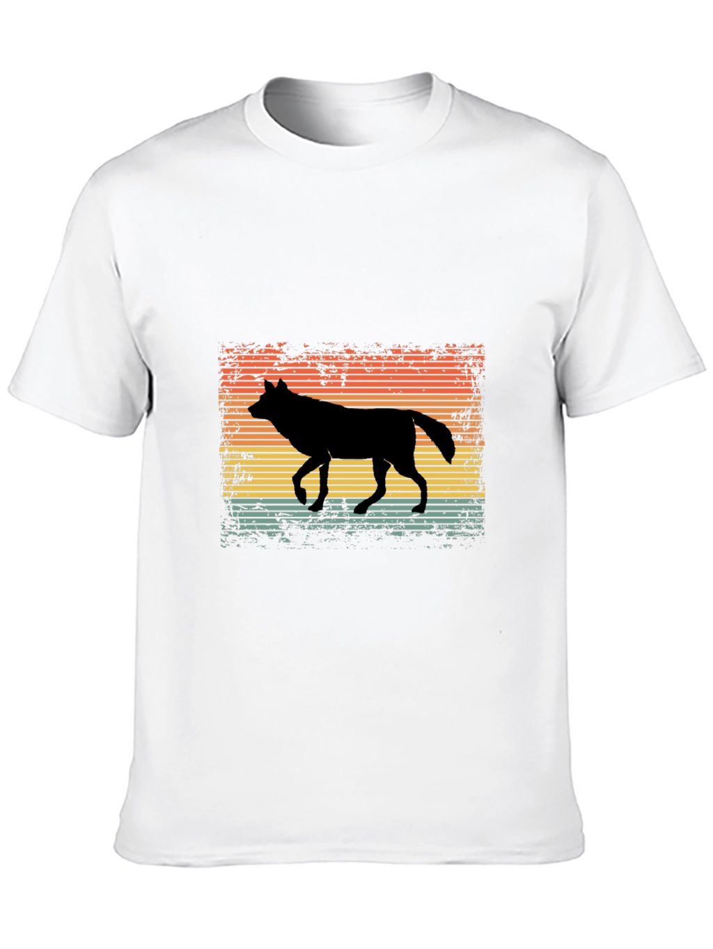 Retro Wolf Silhouette T-Shirt