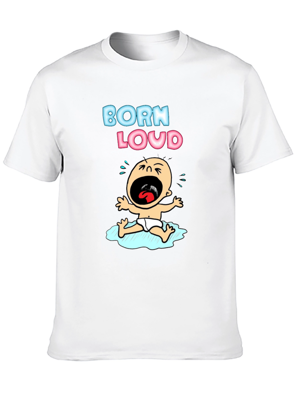 Born Loud Graphic T-Shirt - Black Cotton Tee