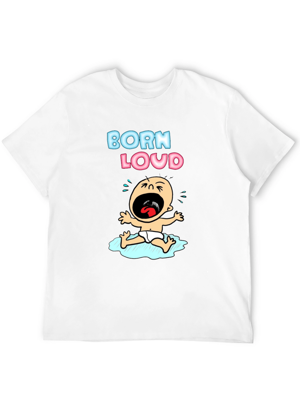 Born Loud Graphic T-Shirt - Black Cotton Tee