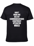 Comms Operator Voice Graphic Tee - Black