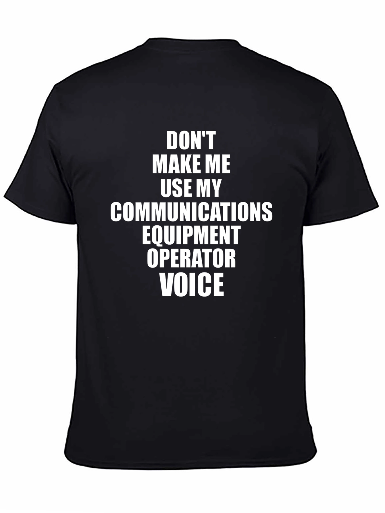 Comms Operator Voice Graphic Tee - Black